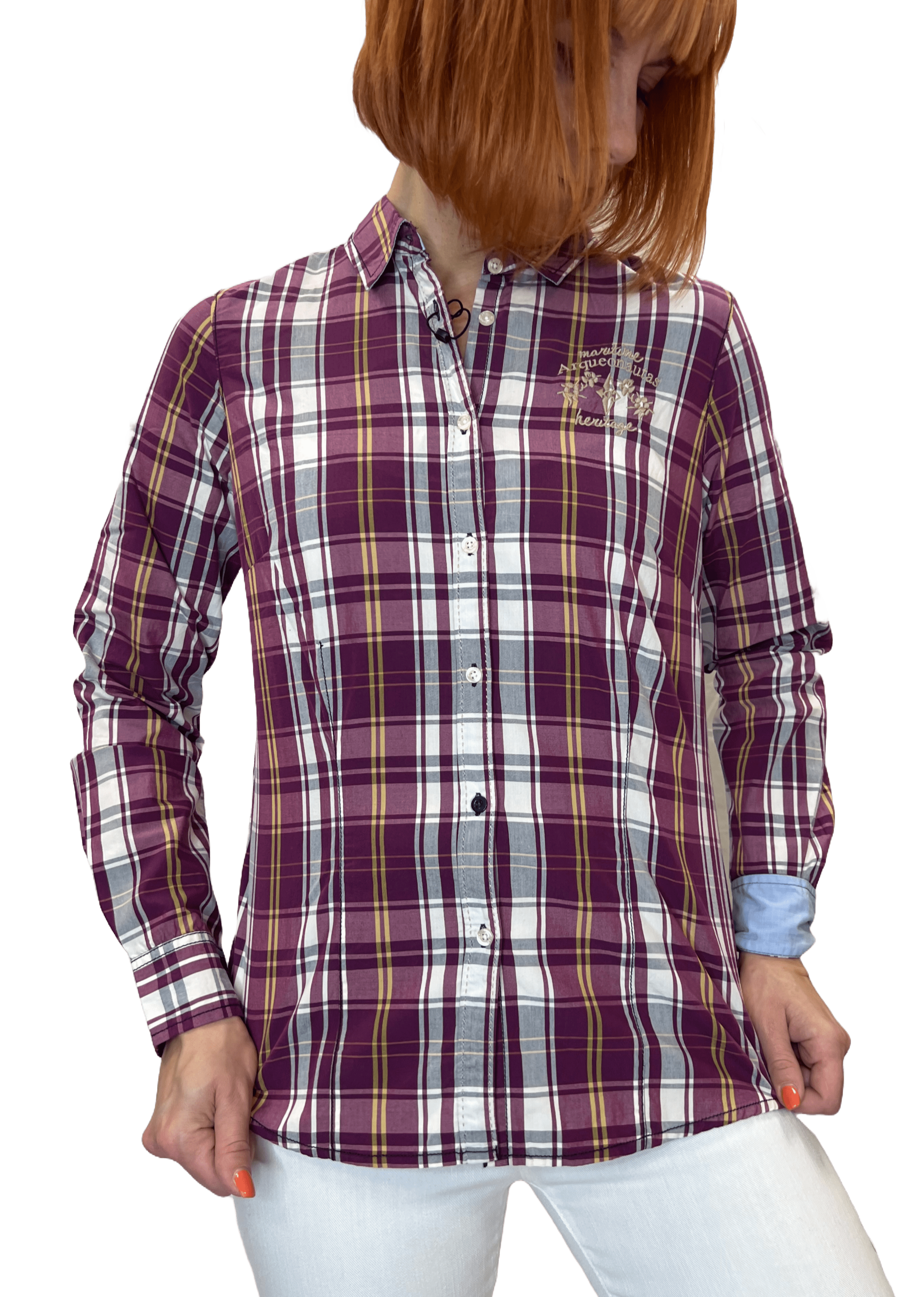 Arqueonautas 778404 Damen Bluse kariert
