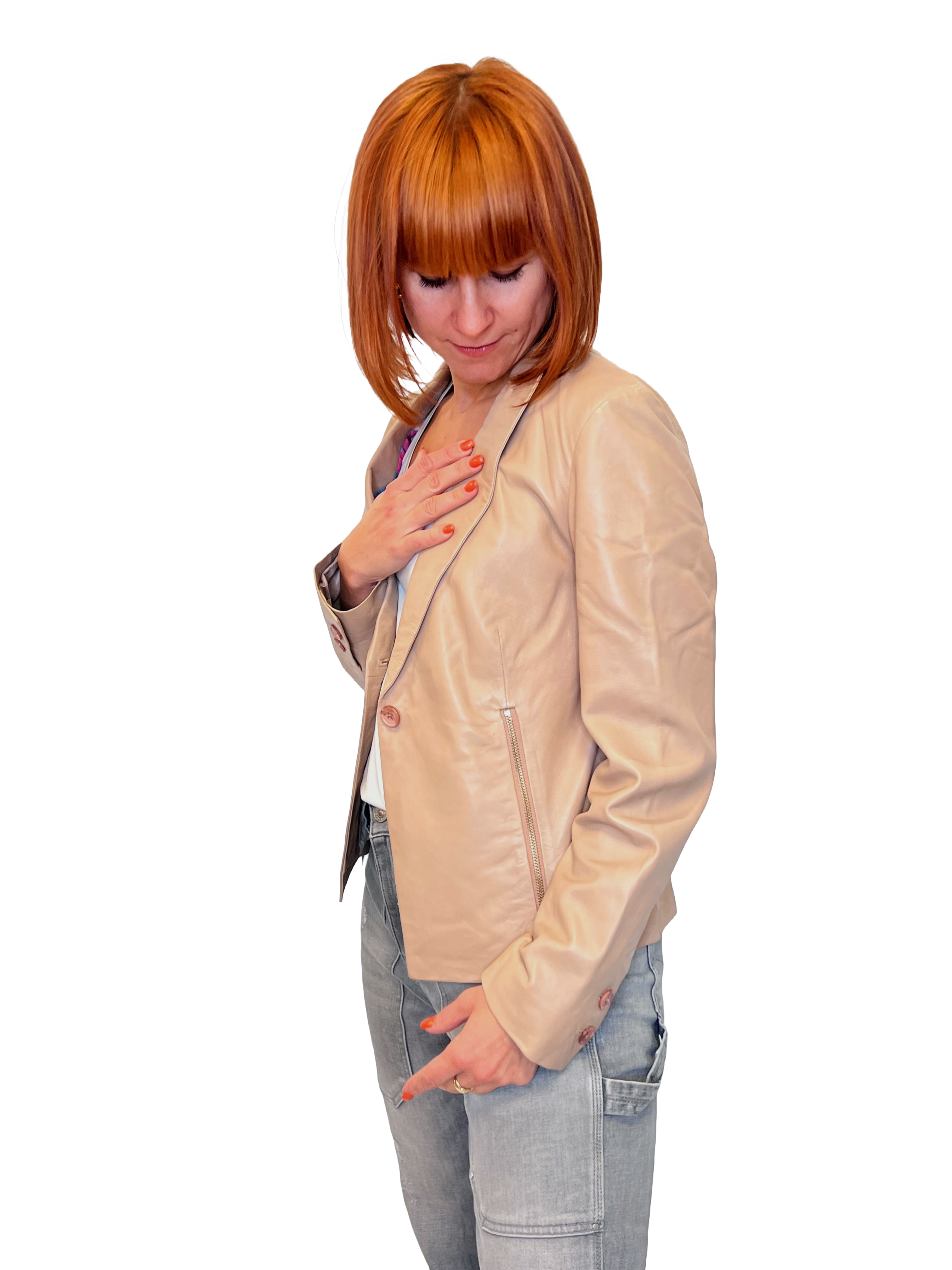 Rino & Pelle Caatje Damen Lederblazer