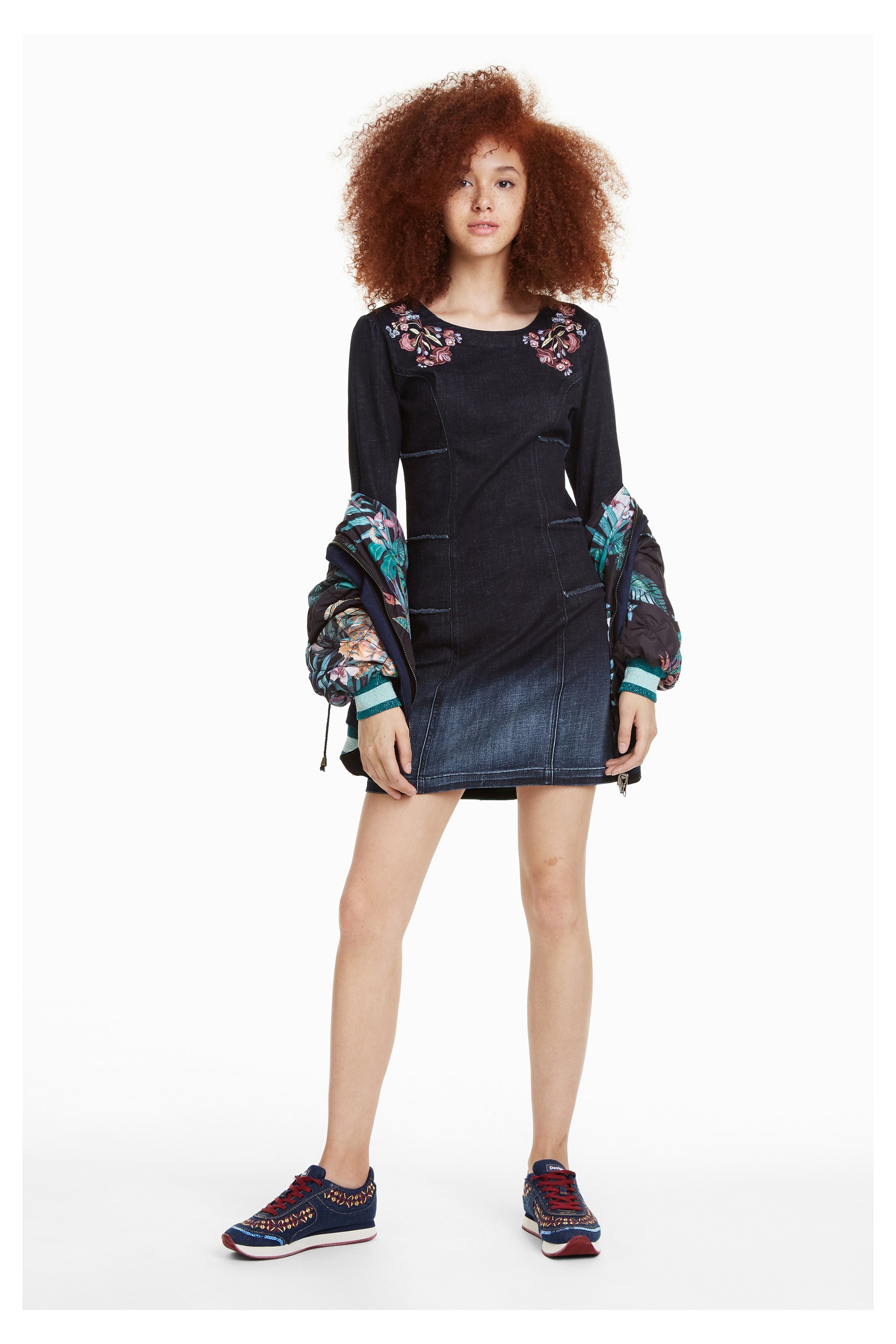 Desigual Laura Damen Jeans Kleid