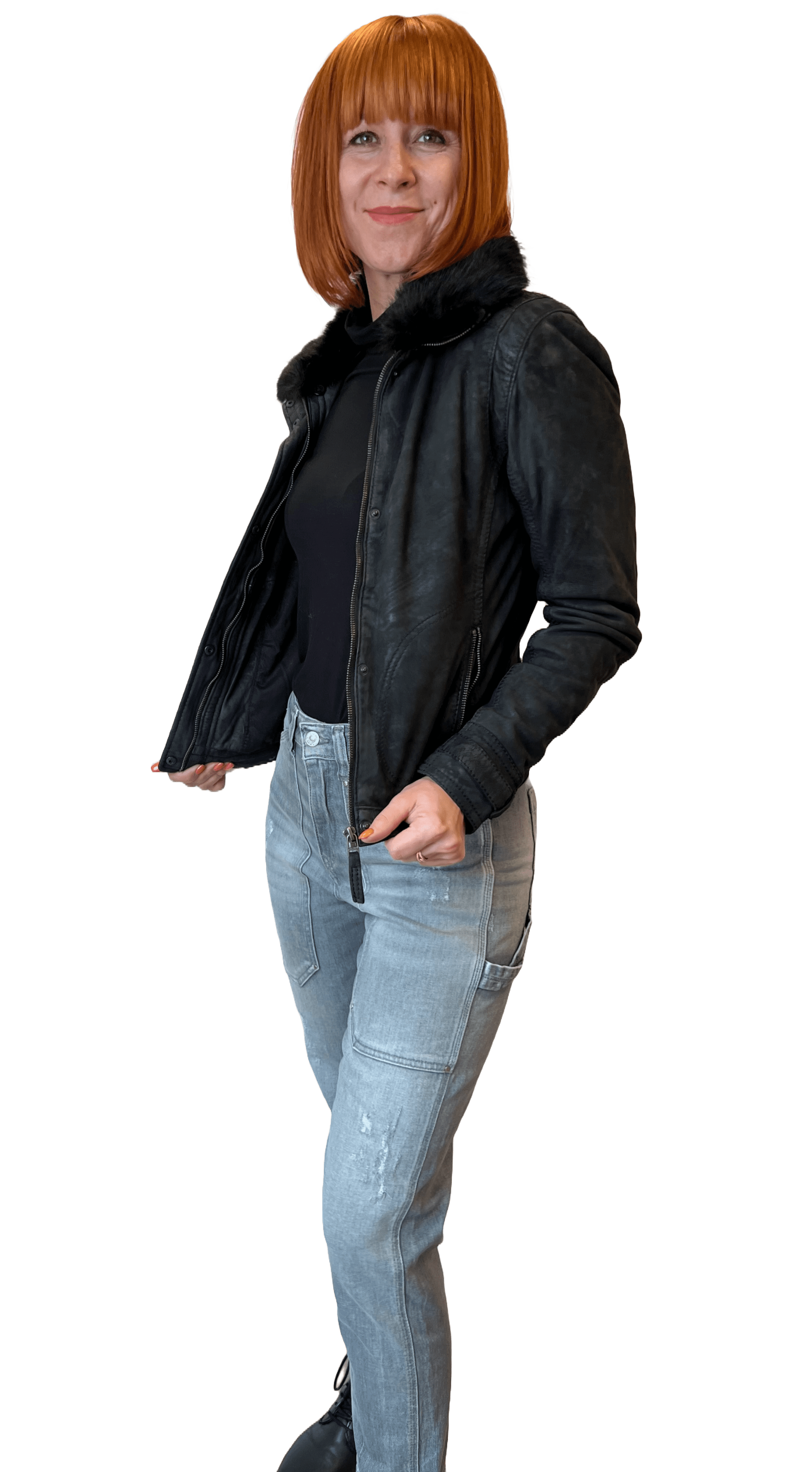 Rino & Pelle Cerise  Damen Leder Jacke