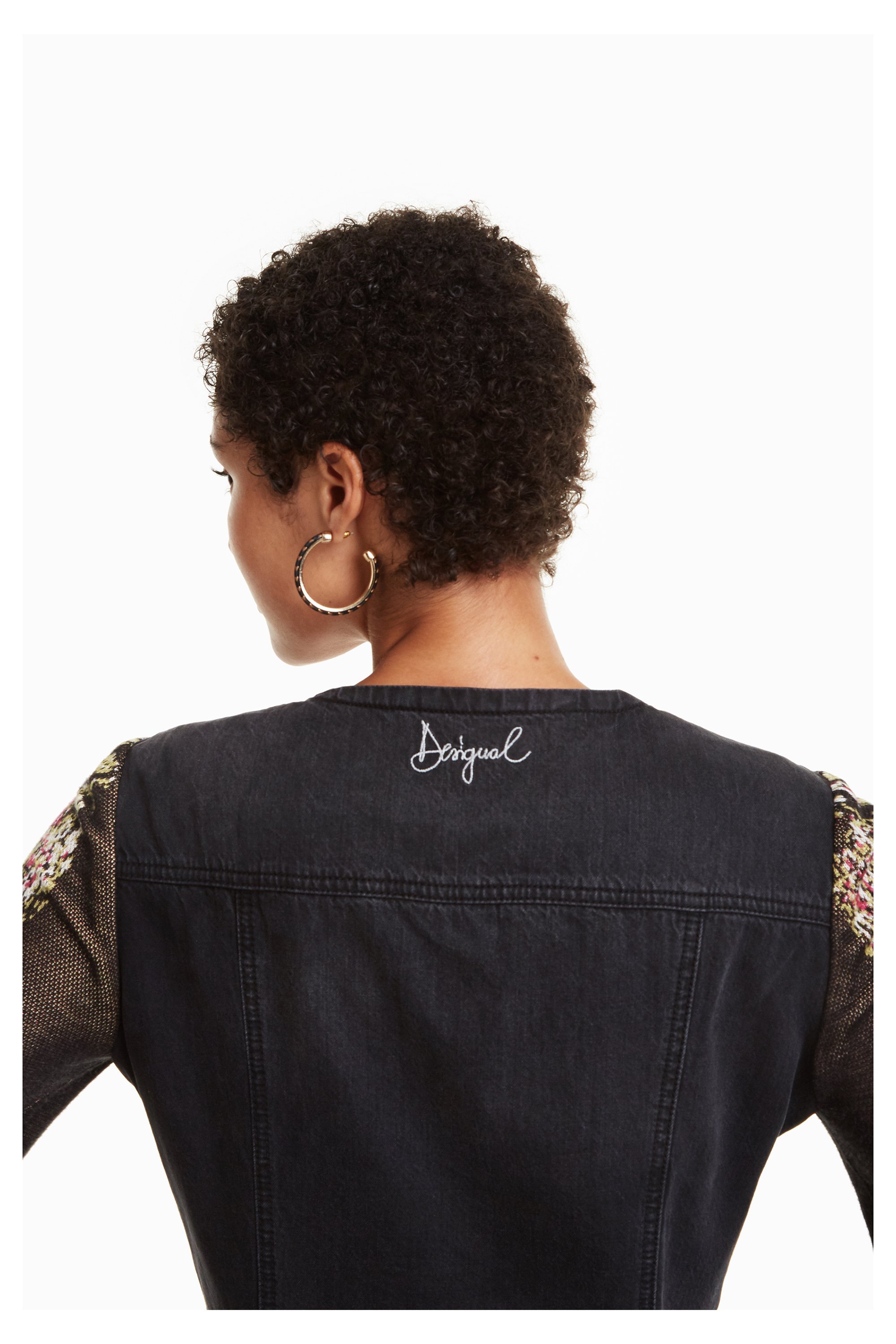 Desigual Roxanne Damen Jeans Kleid - schwarz