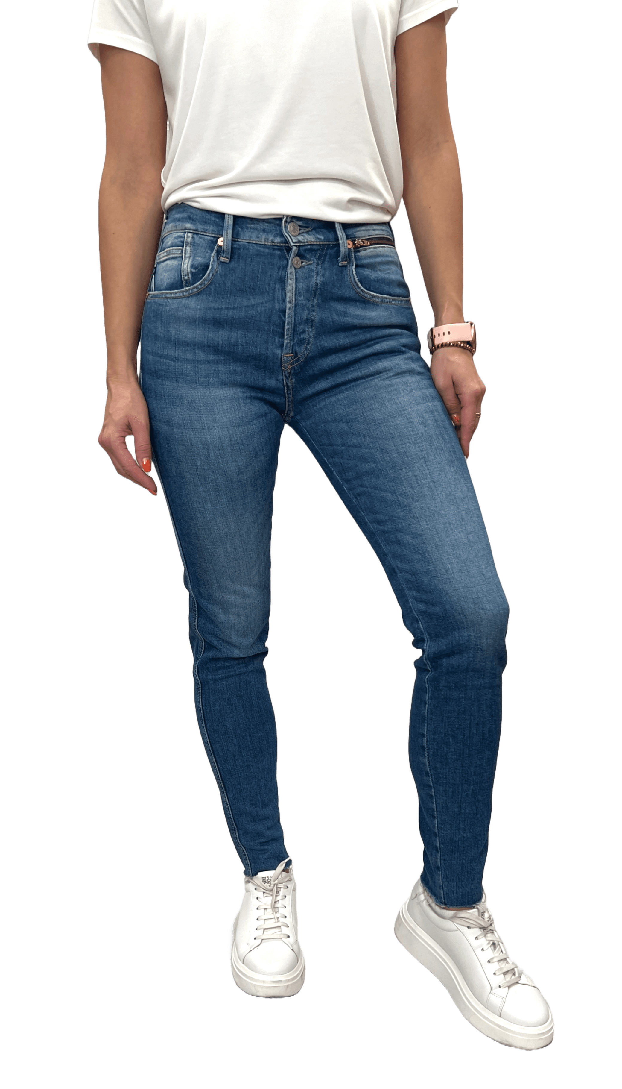 Le Temps des Cerises Basic Power JF516SBAWT441 Damen Jeans