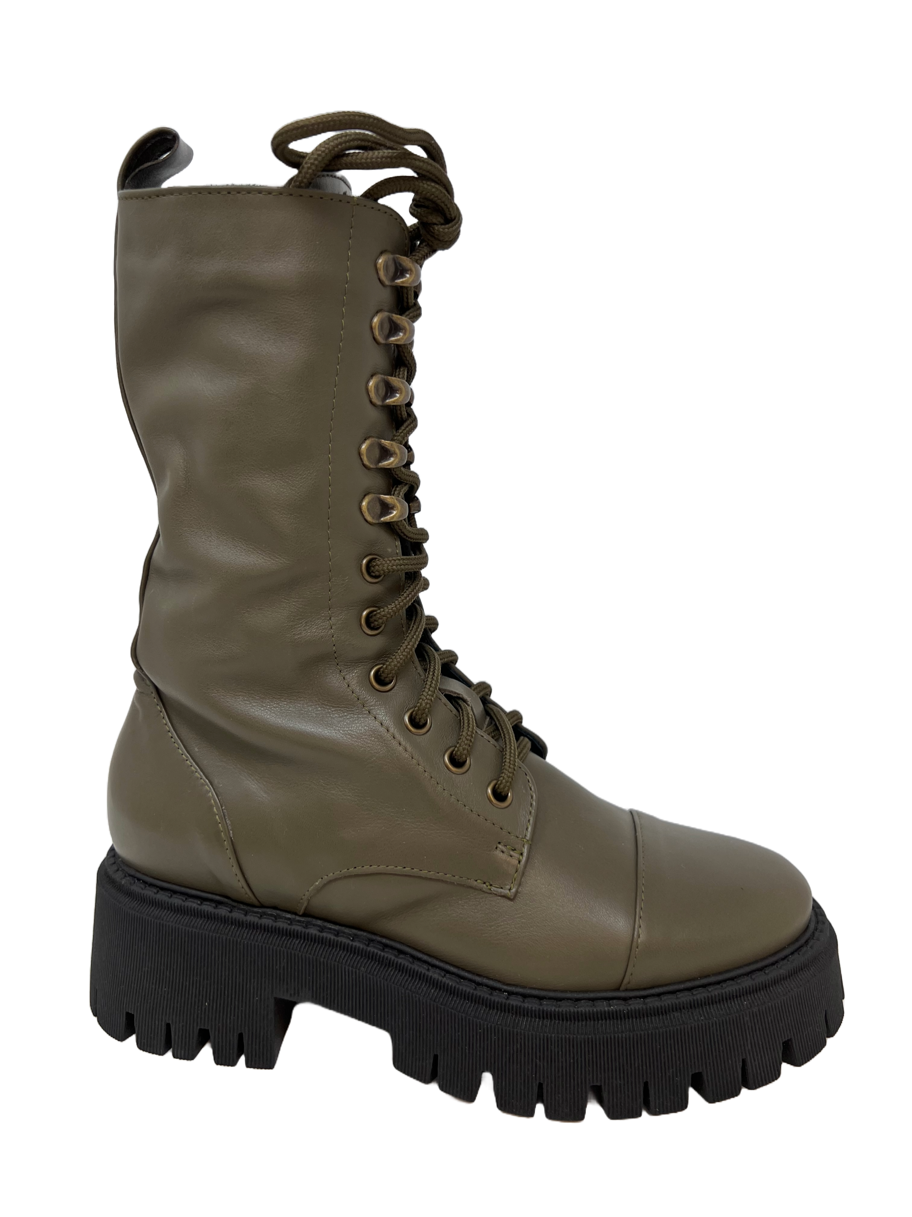 Crown Sarre Udine Damen Schnürstiefel mit Lammfell Futter
