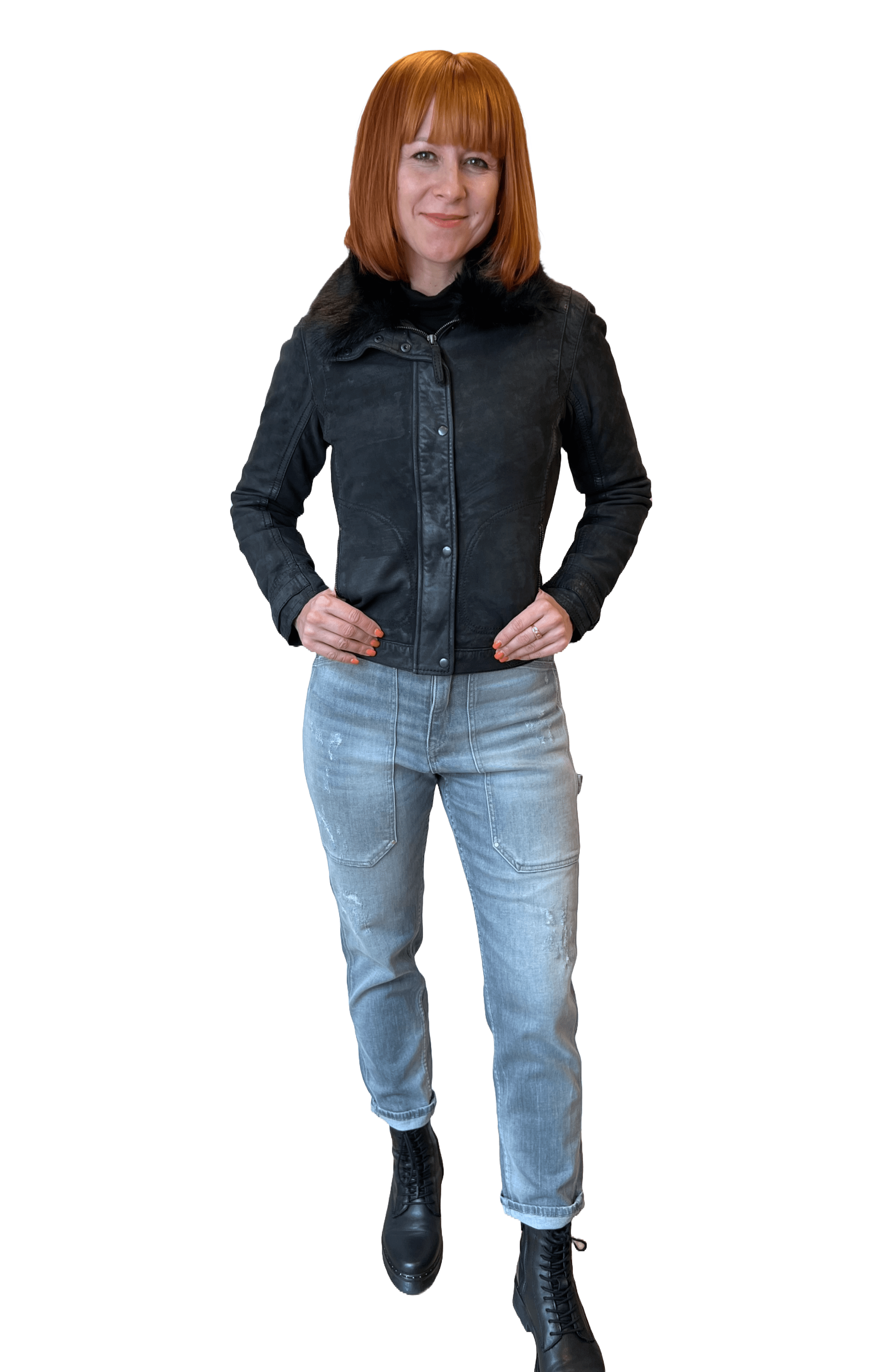 Rino & Pelle Cerise  Damen Leder Jacke