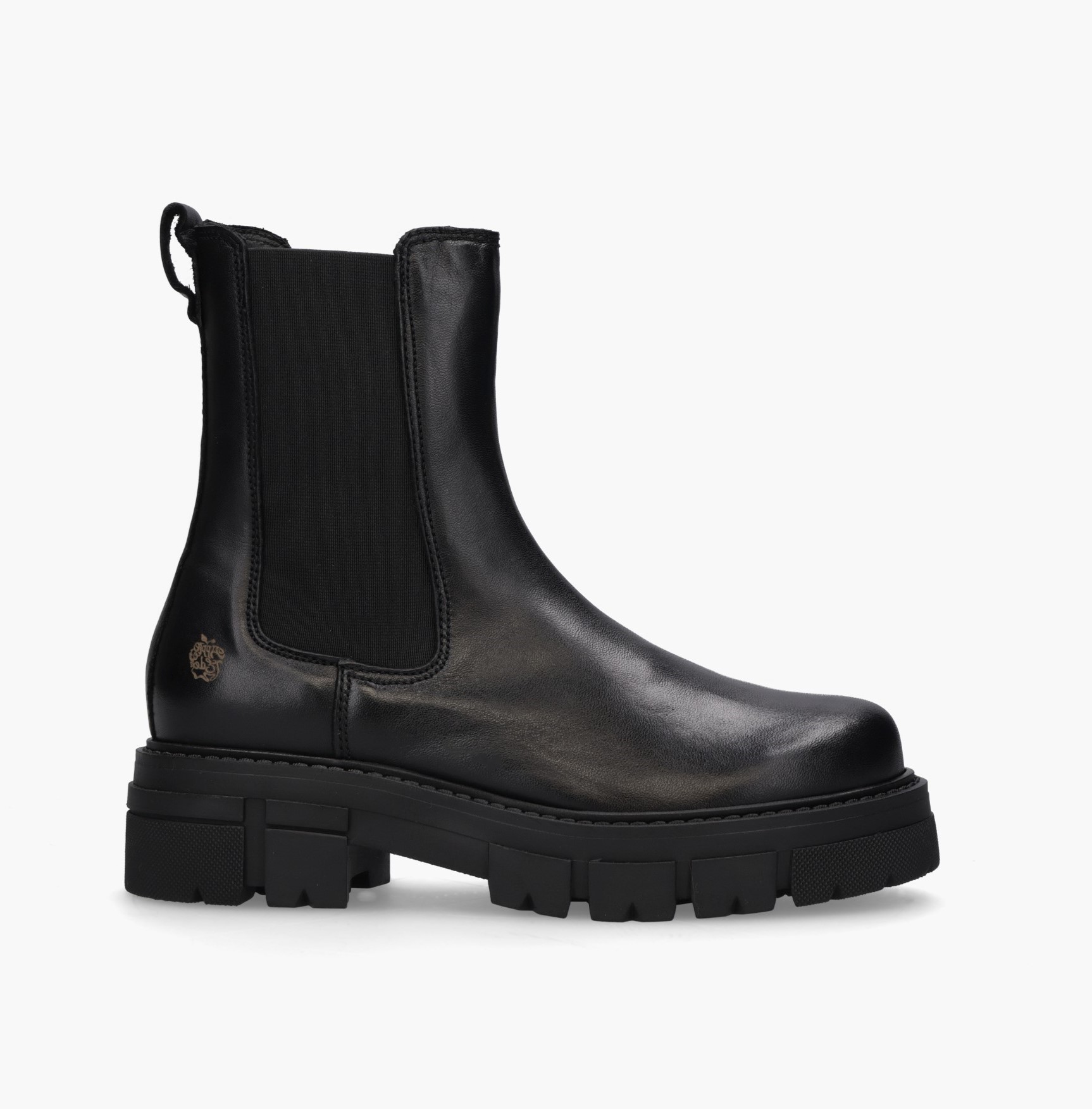 Apple of Eden Conny Chunky Damen Chelsea Boots -Glattleder