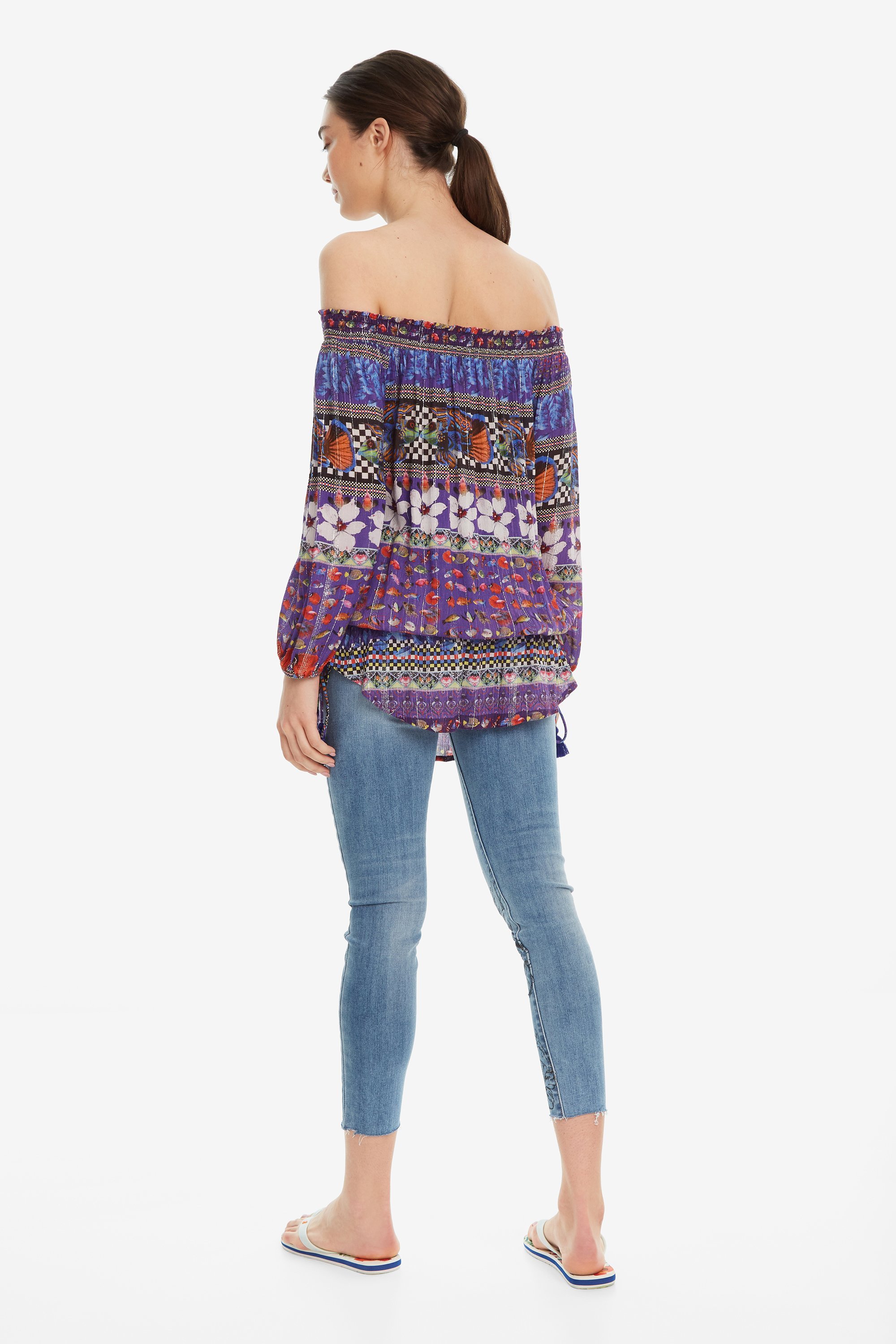 Desigual Blus Andrea Damen Carmen Bluse