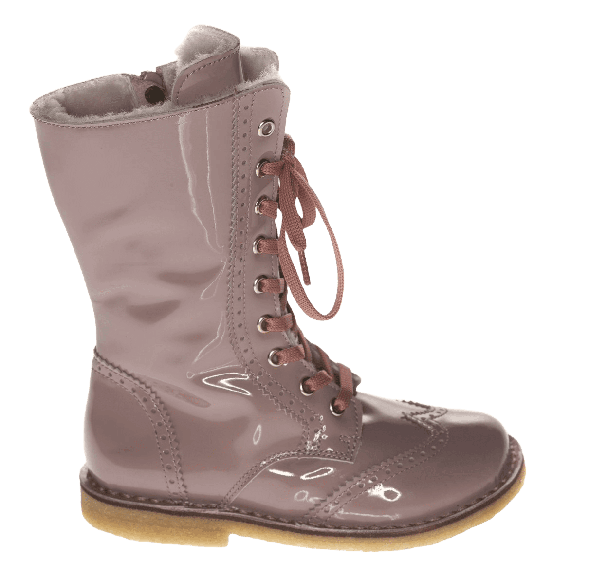 Zecchino d´Oro A06-660 Mädchen Lack Schnürstiefel Budapester