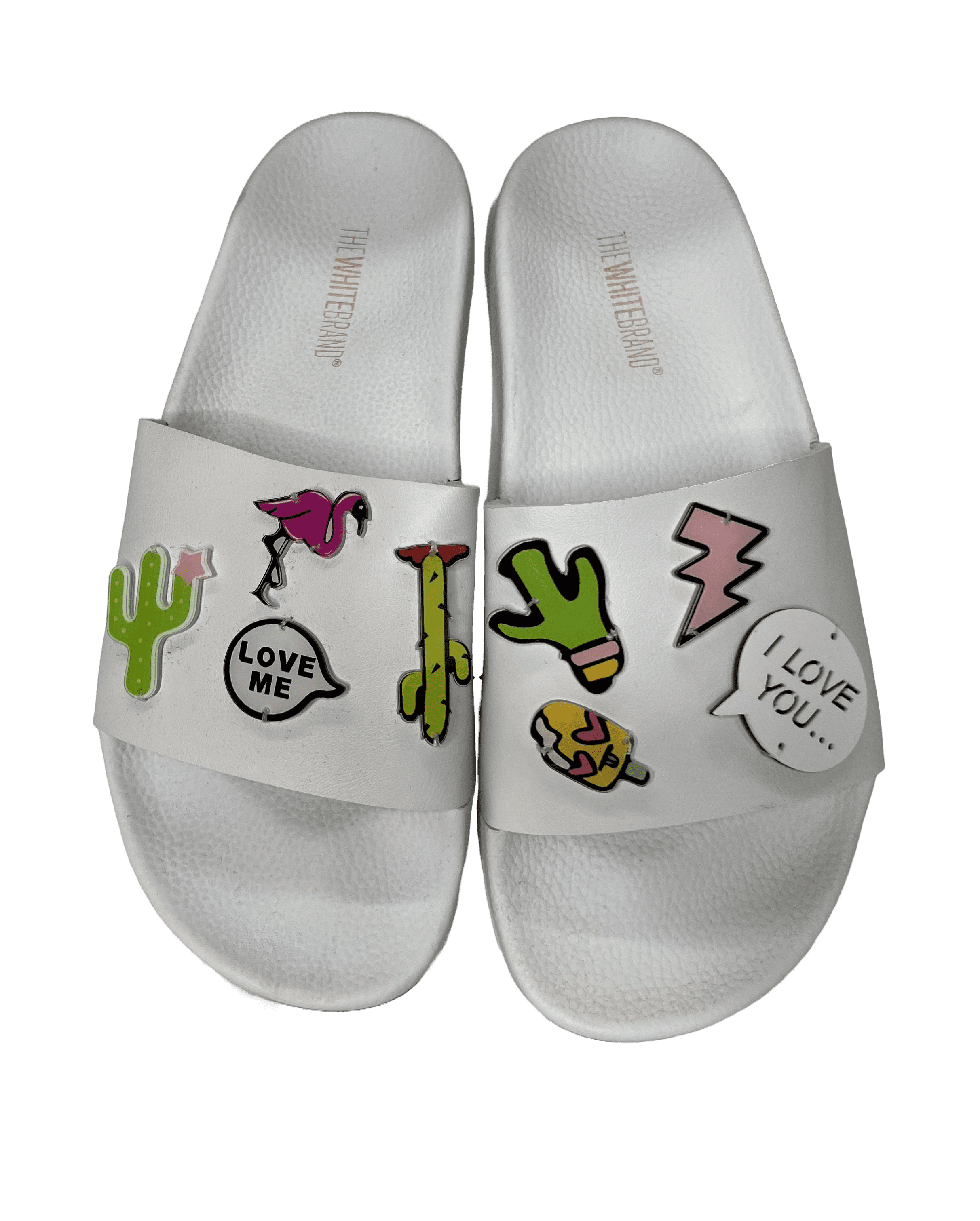 The White Brand Pin Cactus Damen Pantolette