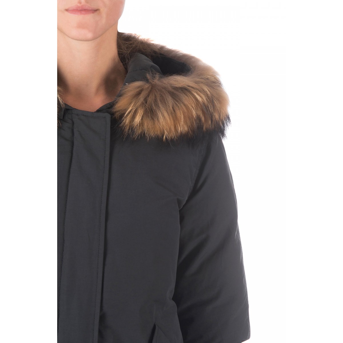 Airforce Fishtail Poly Damen Parka grau metalic