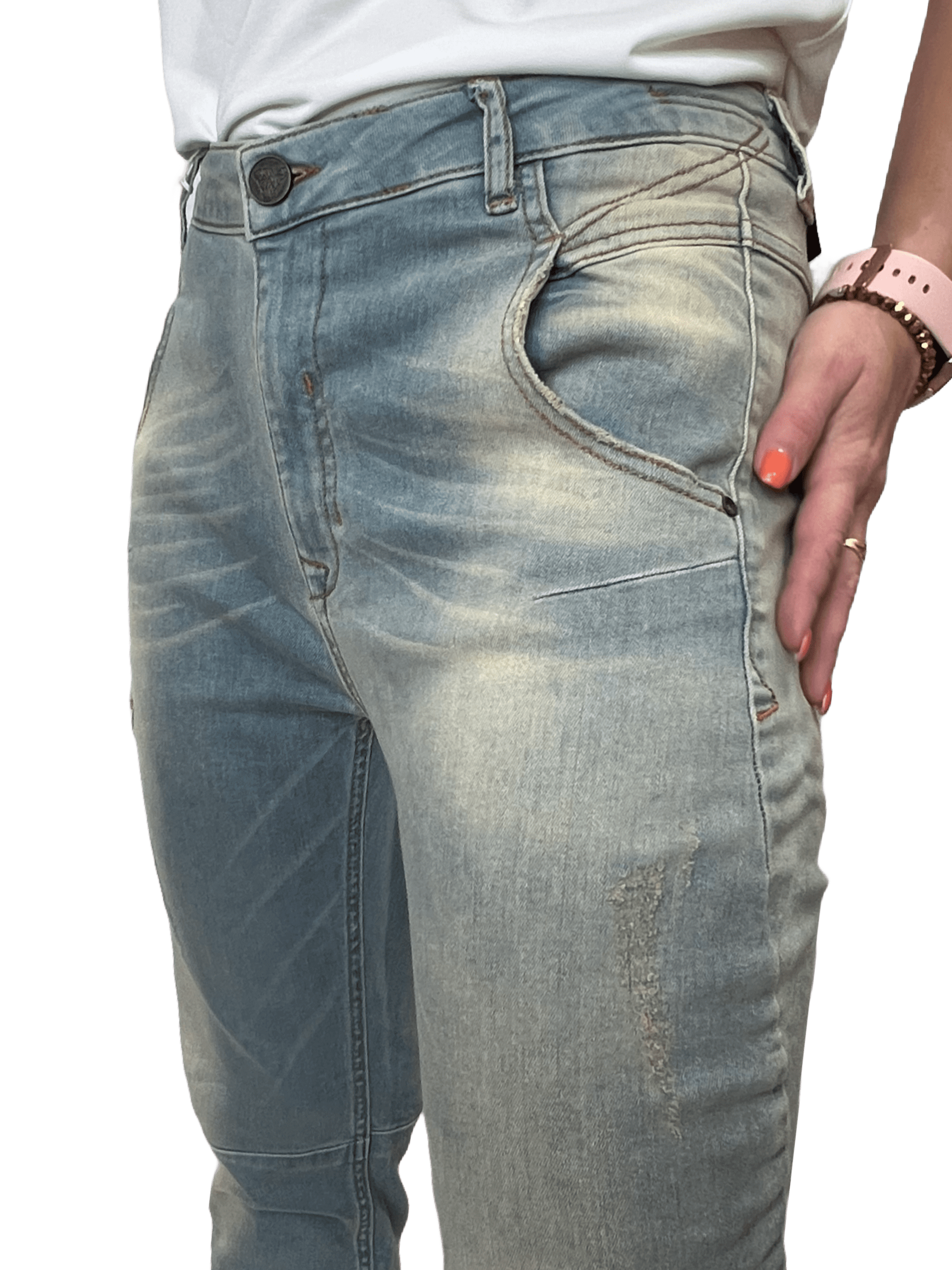 Zhrill Selena W42 Damen Boyfriend Jeans