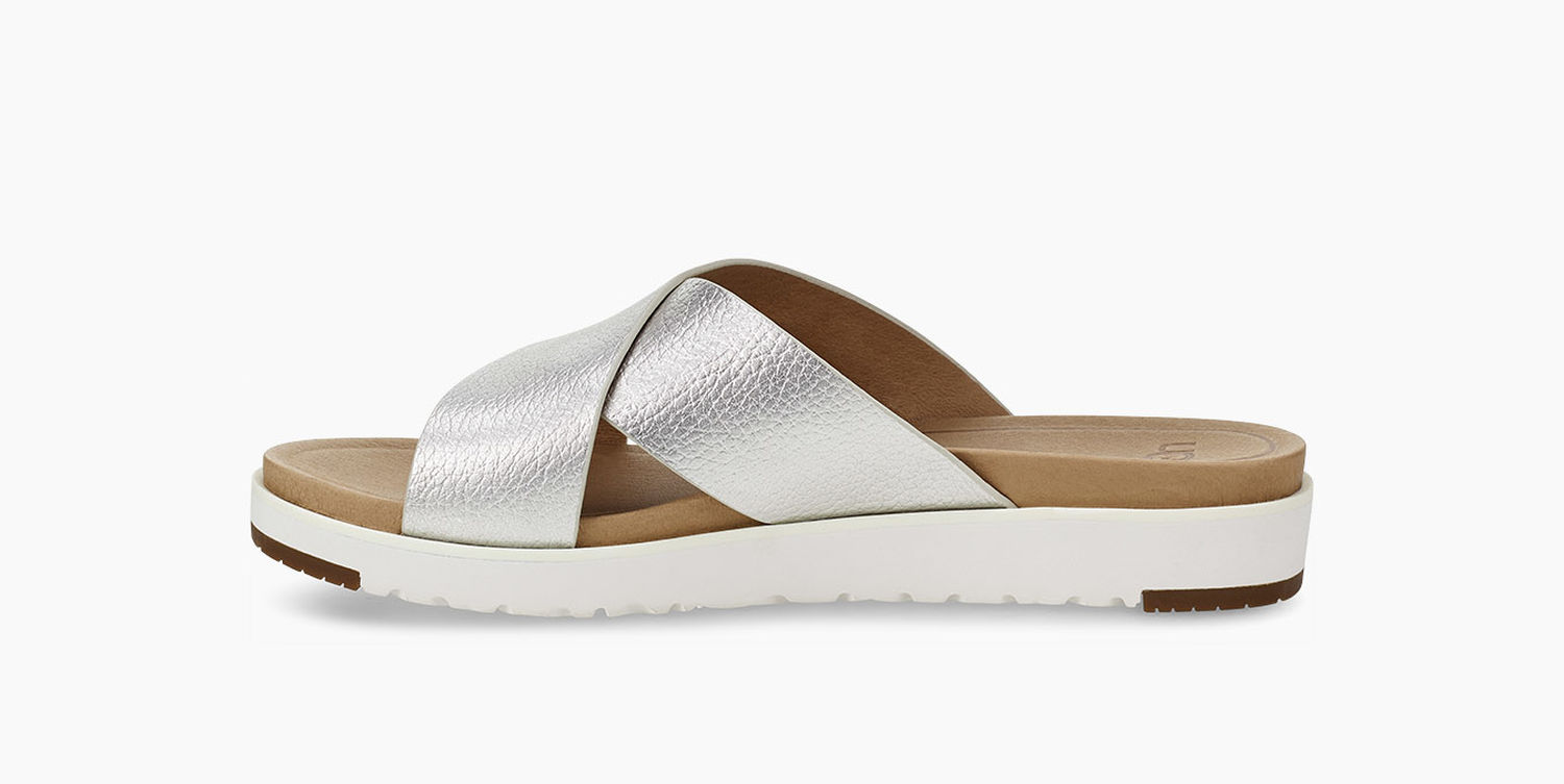 UGG Kari Metallic Damen Slipper Sandale