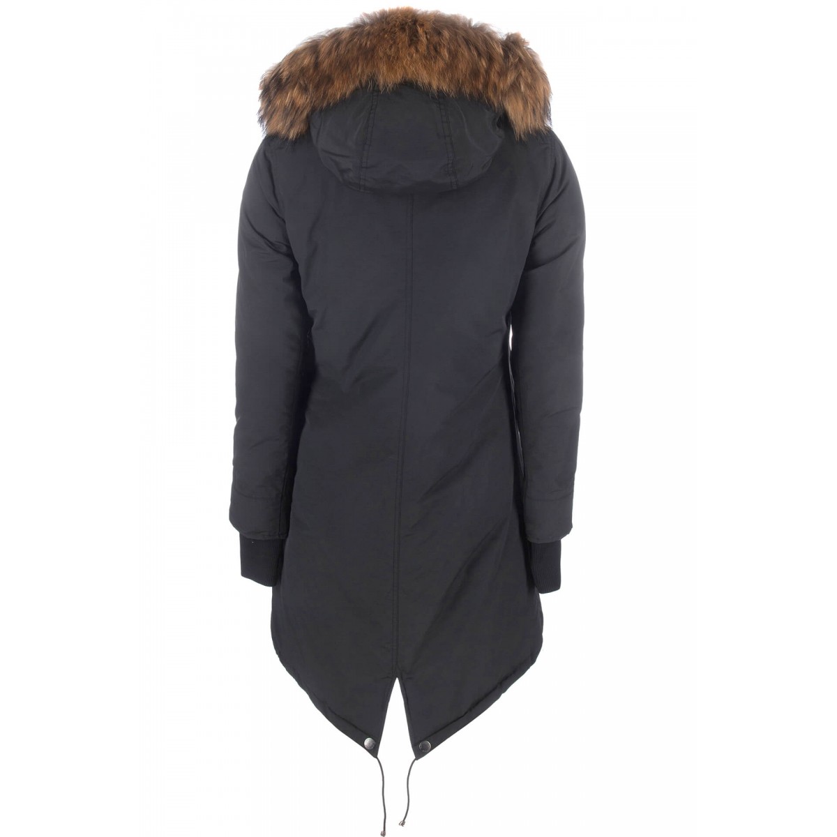 Airforce Fishtail Poly Damen Parka grau metalic