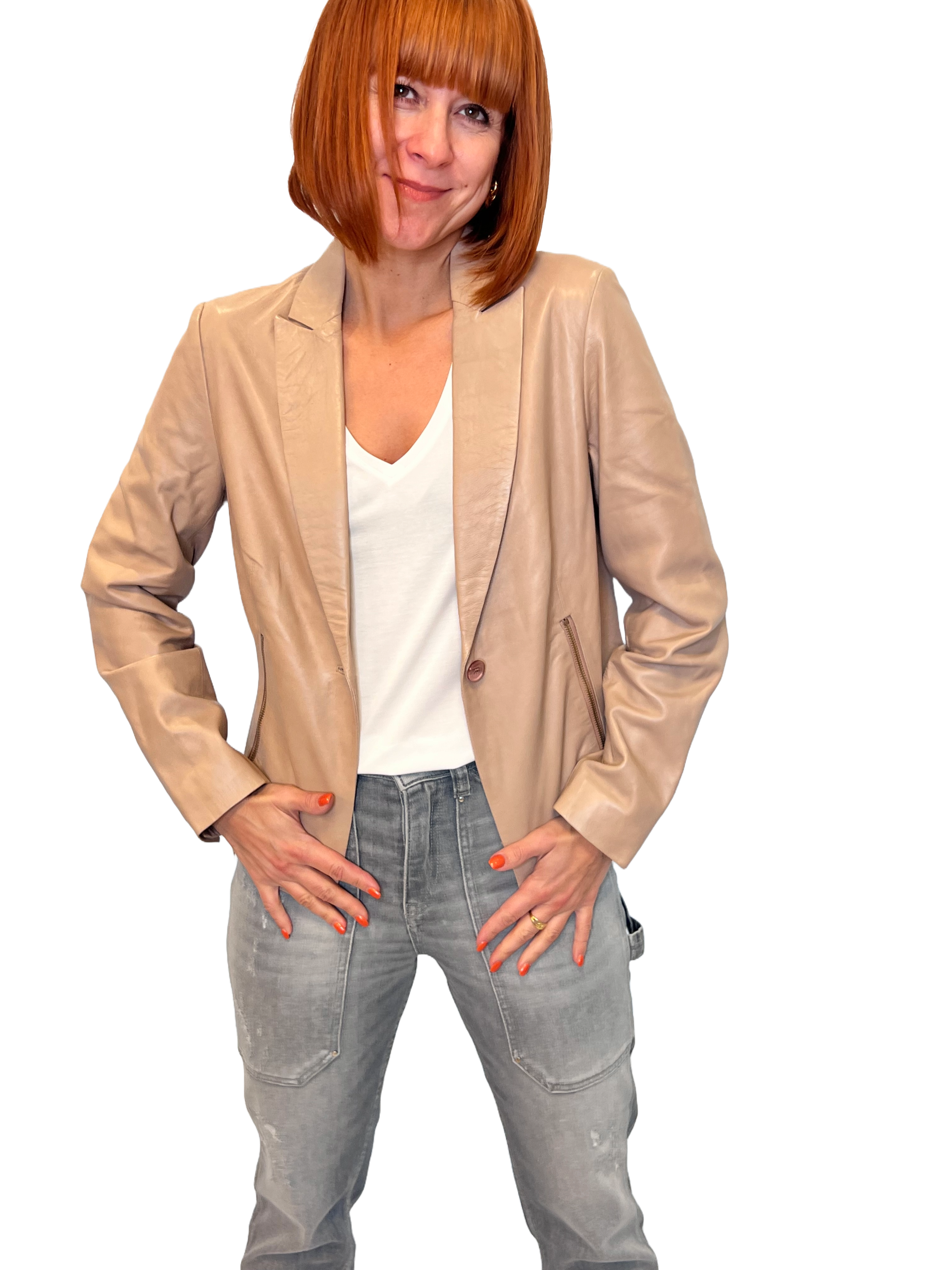 Rino & Pelle Caatje Damen Lederblazer
