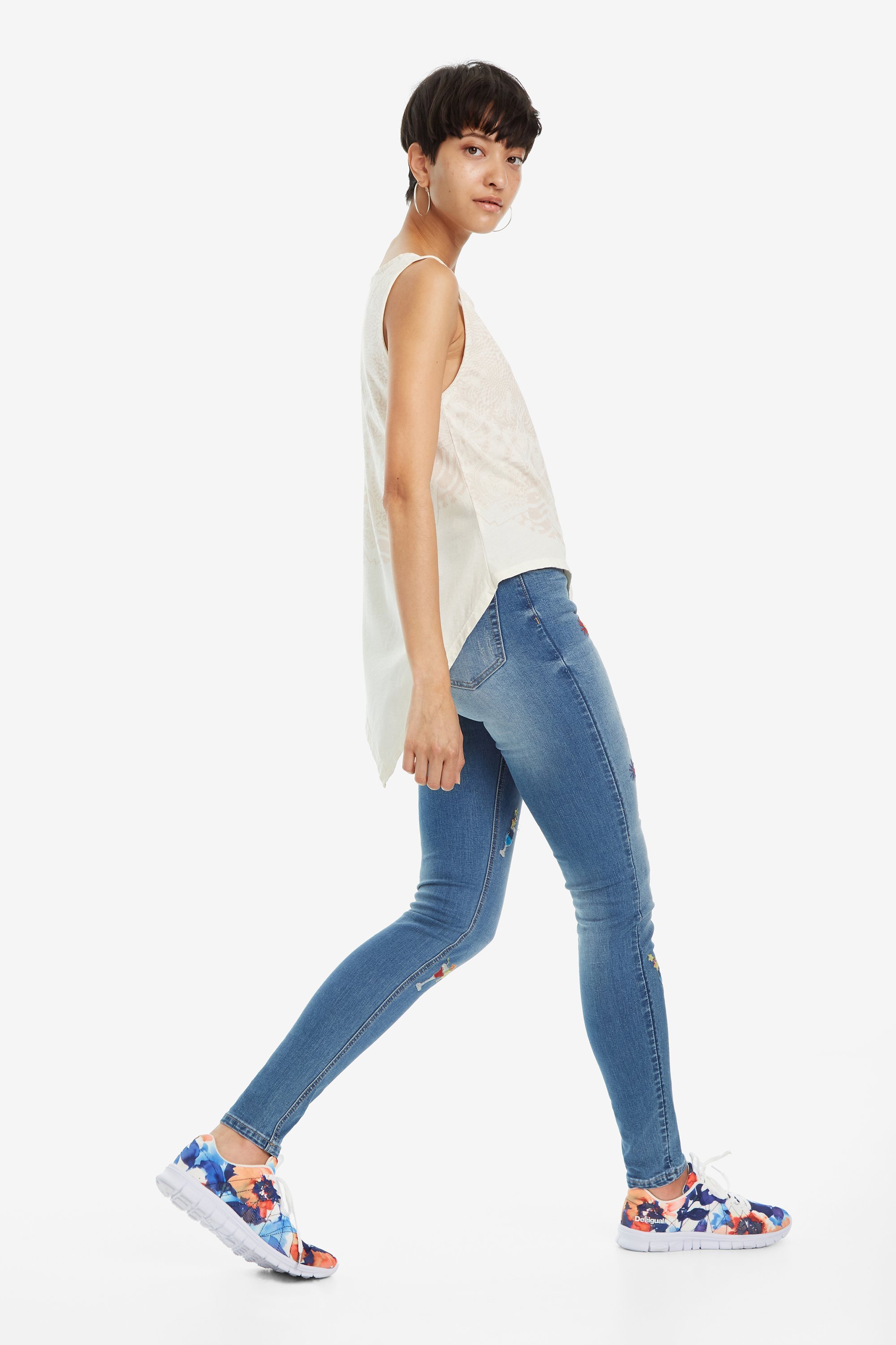 Desigual Leeds Damen Top mit Spitze
