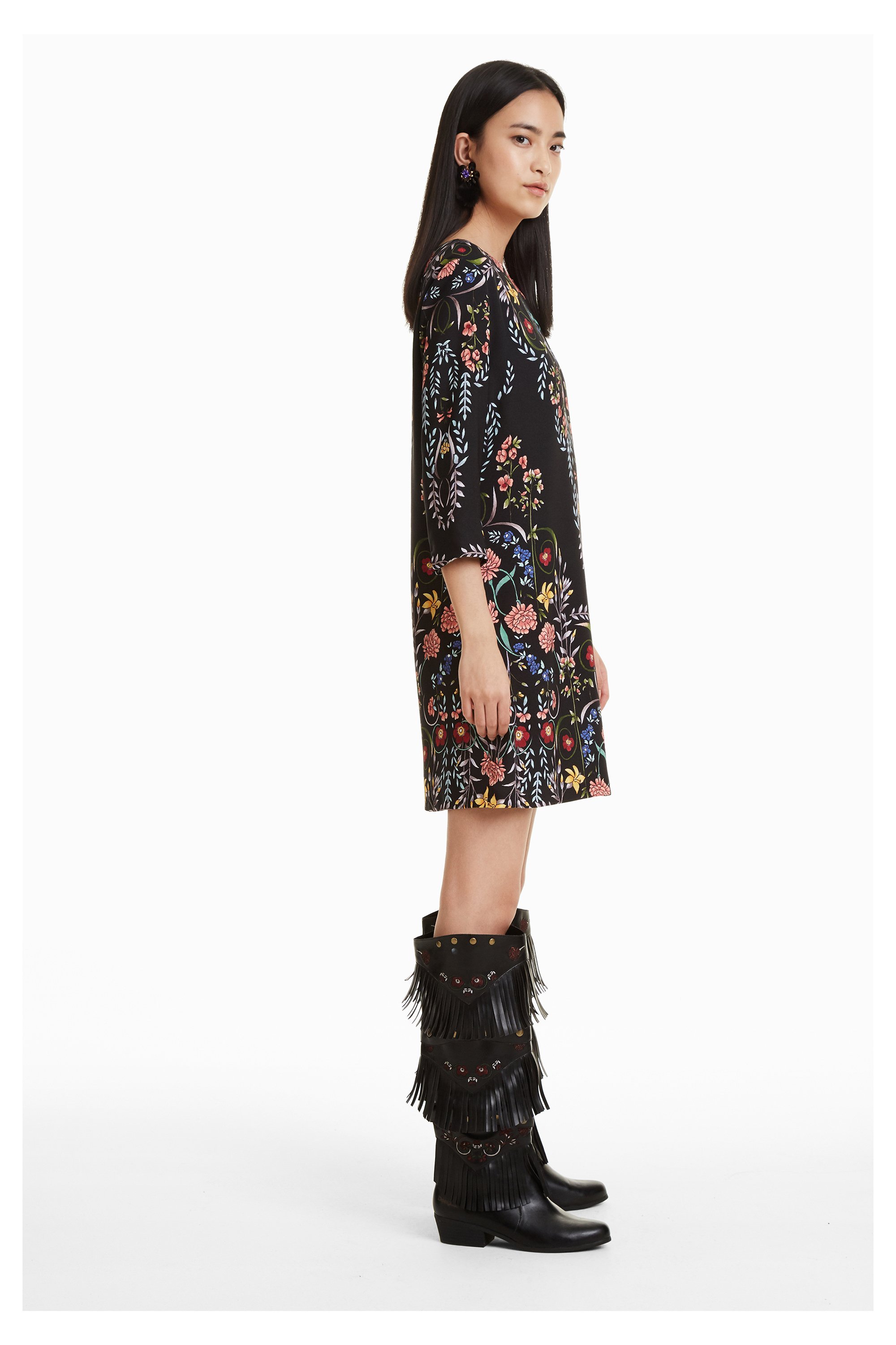 Desigual Clementine Damen Kleid mit Blumenmuster