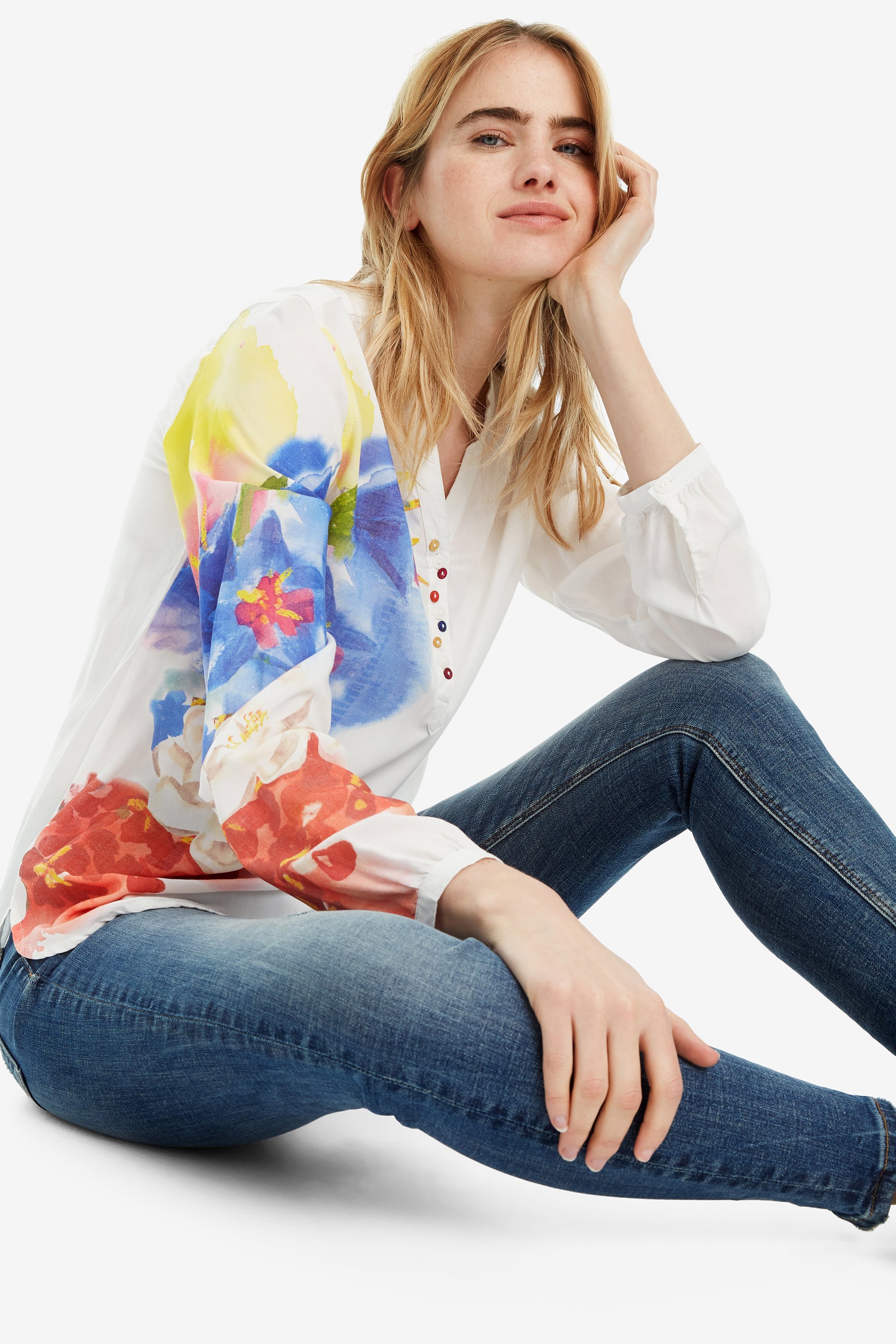 Desigual Blus Ibiscus Damen Bluse