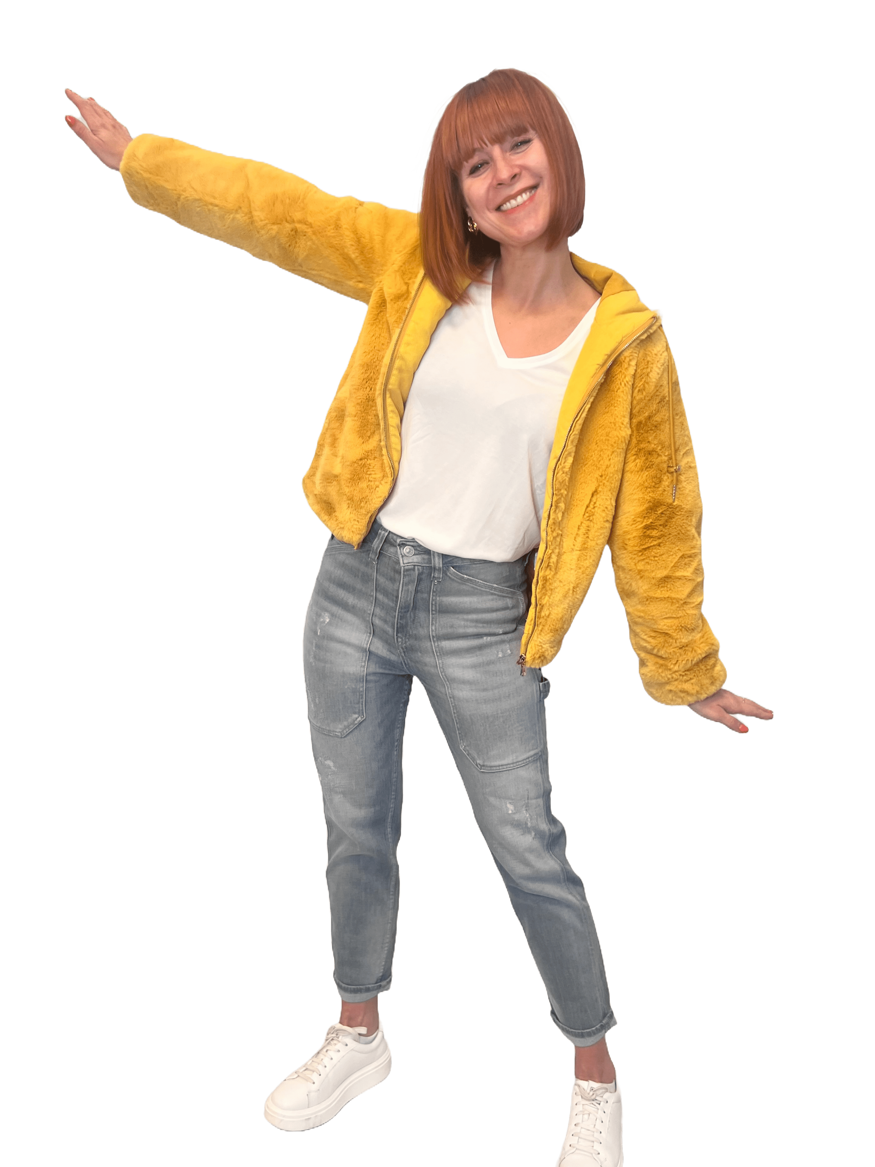 Rino & Pelle Olicia Damen Plüsch Kurzjacke