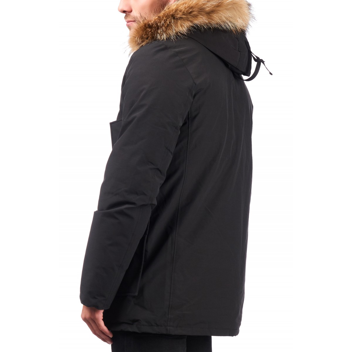 Airforce 4 Pocket Cotton Herren Parka mit Fellkragen