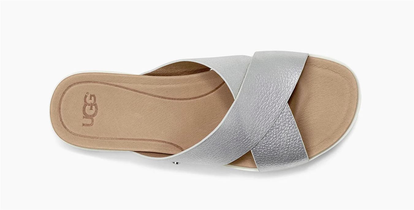 UGG Kari Metallic Damen Slipper Sandale