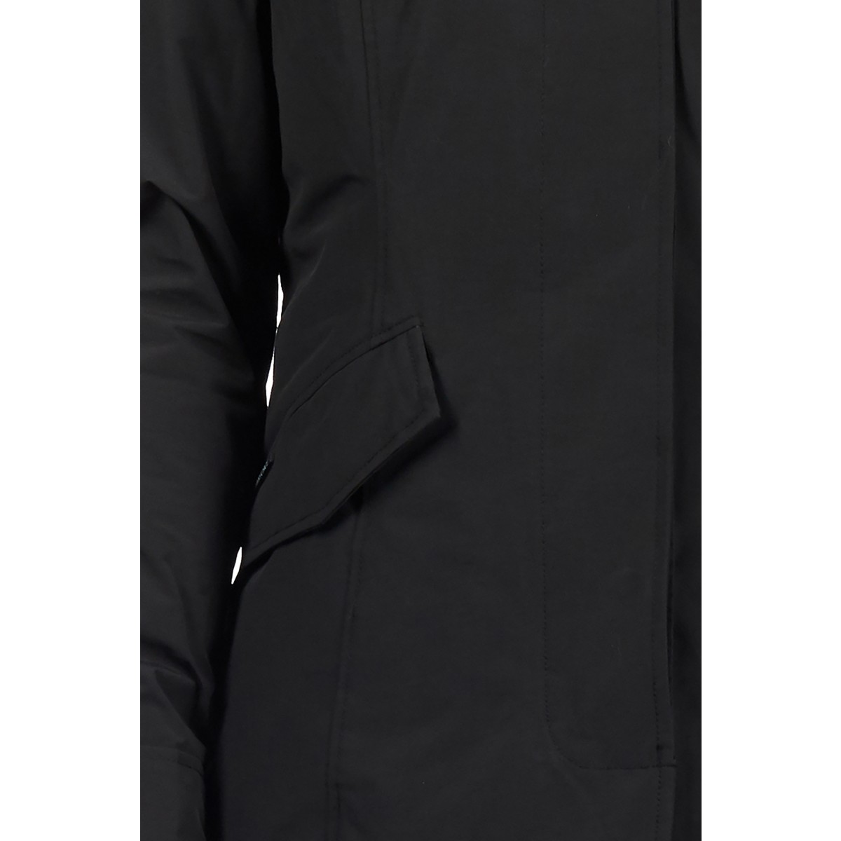 Airforce 2 Pocket Classic Damen Jacke - schwarz mit Fellkragen