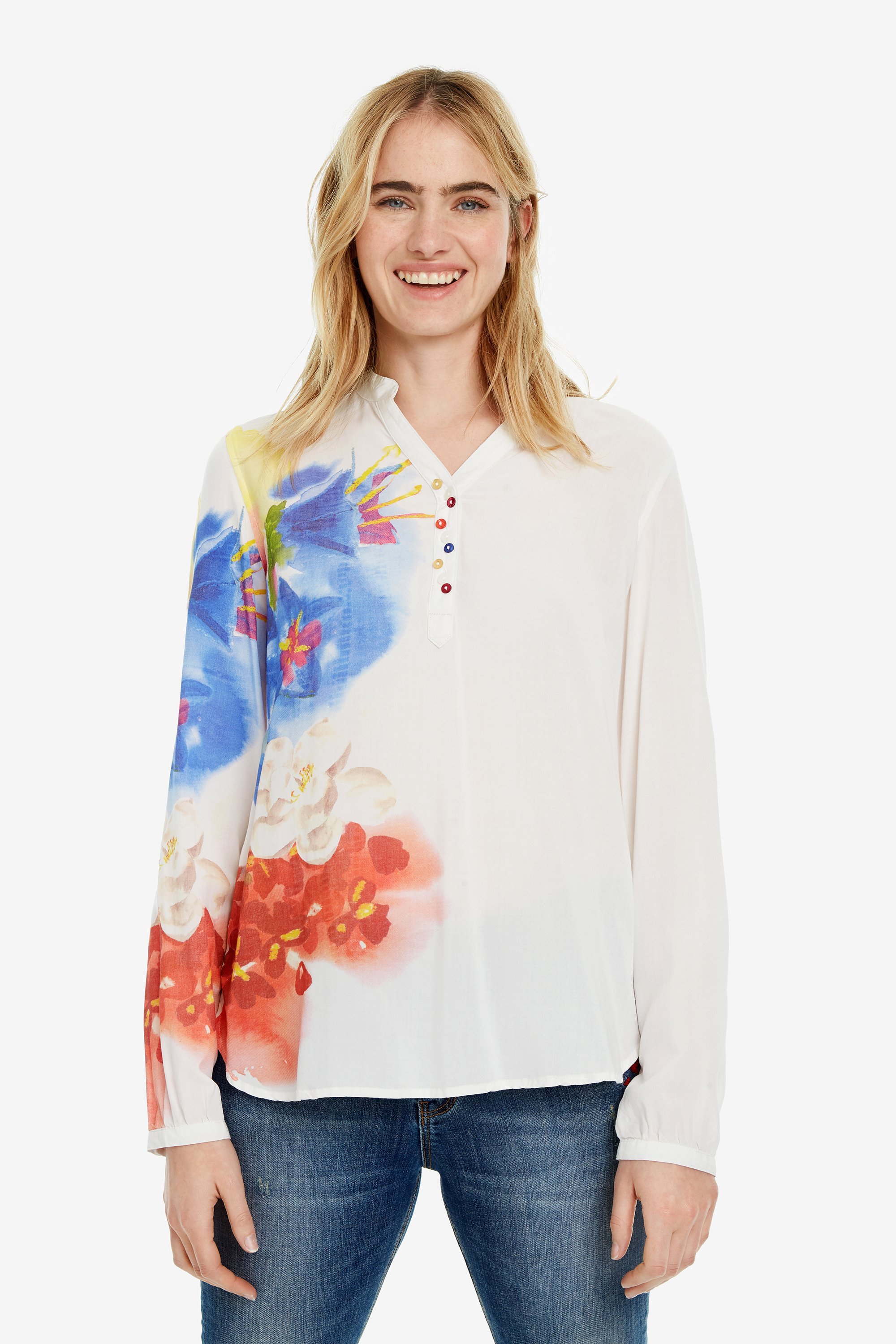 Desigual Blus Ibiscus Damen Bluse