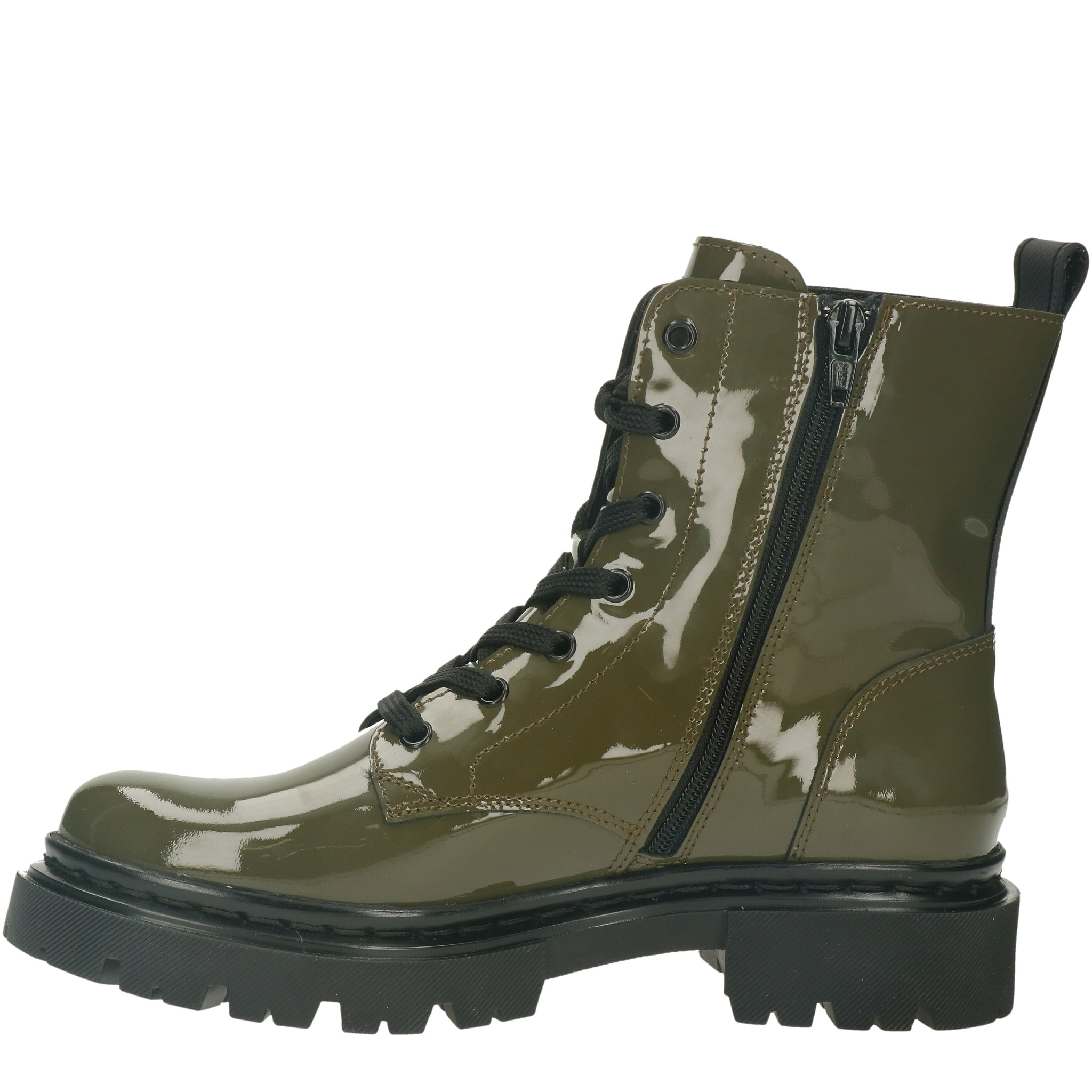 BullBoxer Nadine Damen Schnürboots Lackleder 610504E6L_MLTRTD70