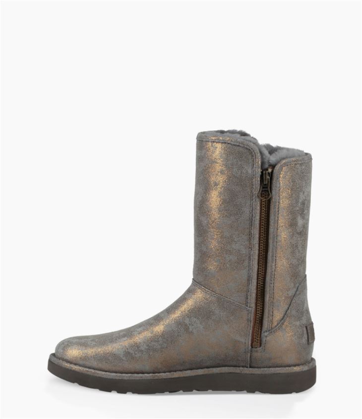 UGG Abree Short II Stardust Damen Stiefel - gunmetal grey