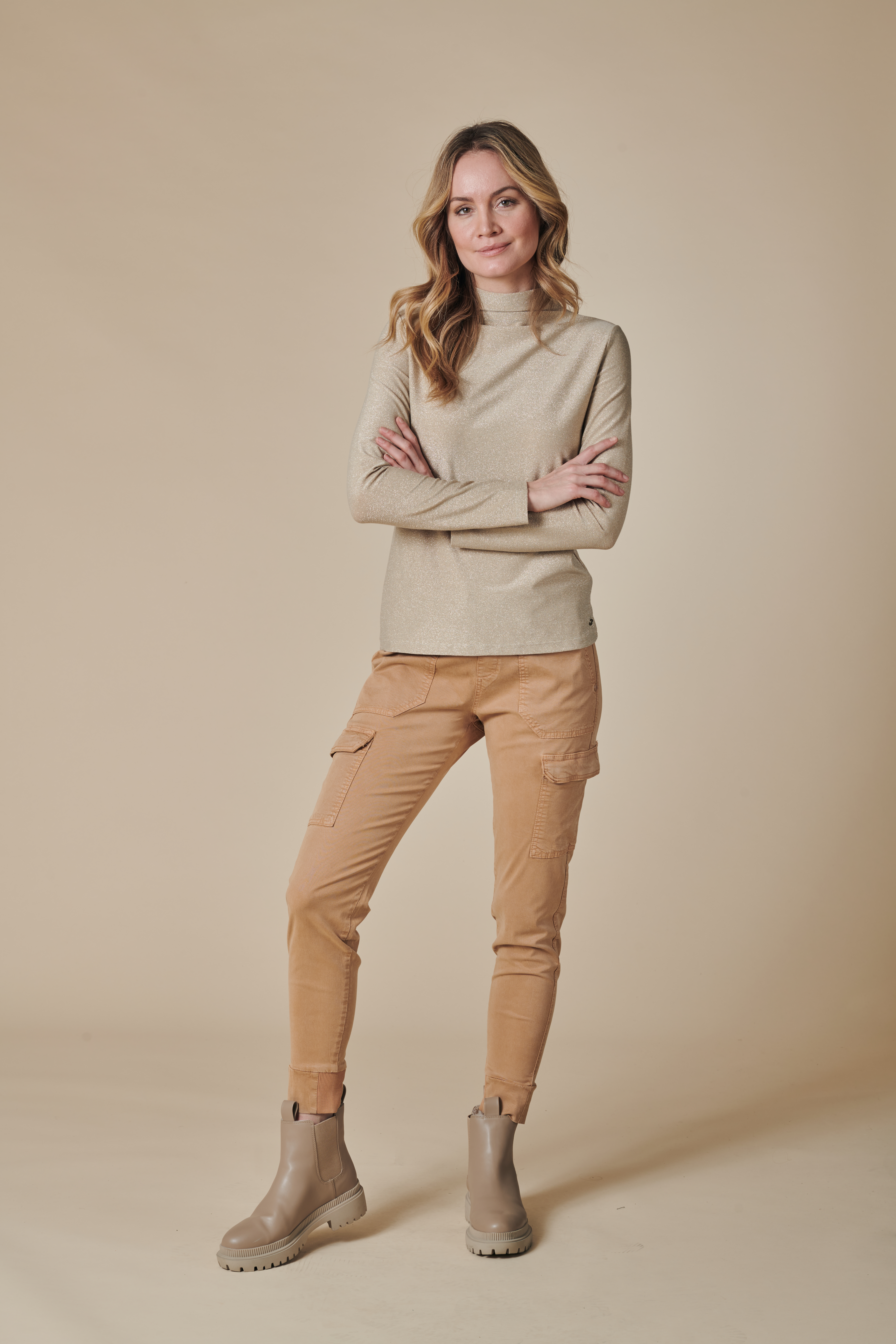 Zhrill Abigail Lurex Damen Shirt