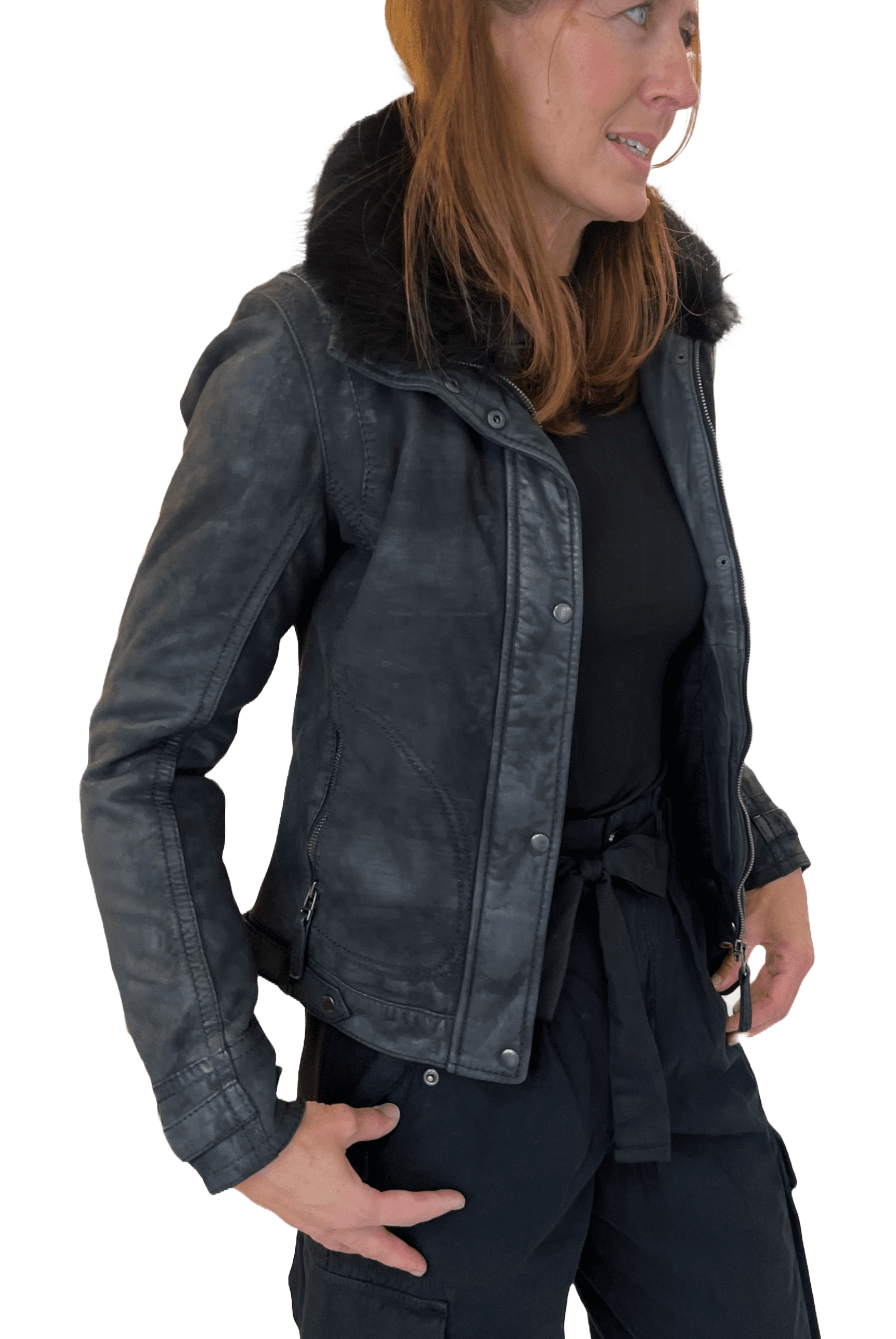 Rino & Pelle Cerise  Damen Leder Jacke