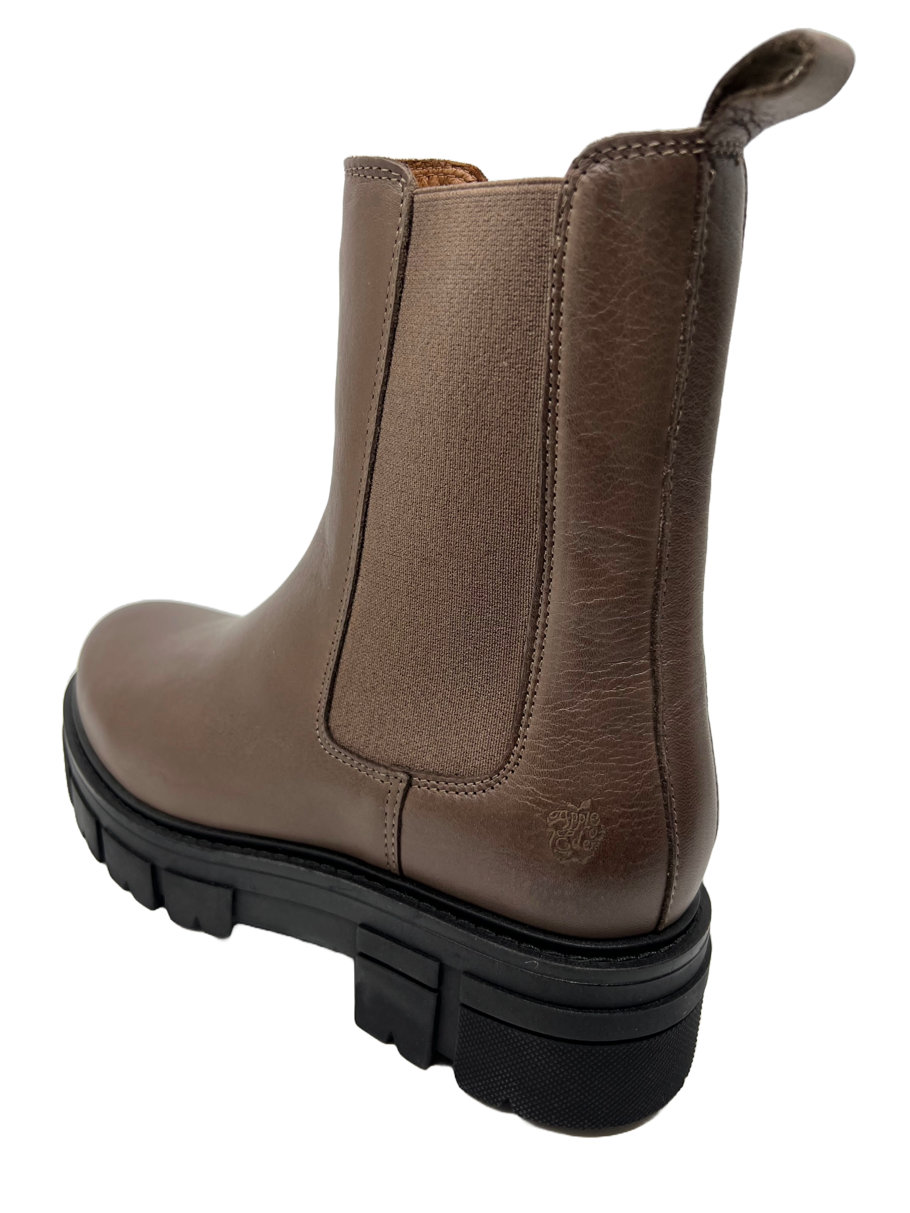 Apple of Eden Conny Chunky Damen Chelsea Boots -Glattleder