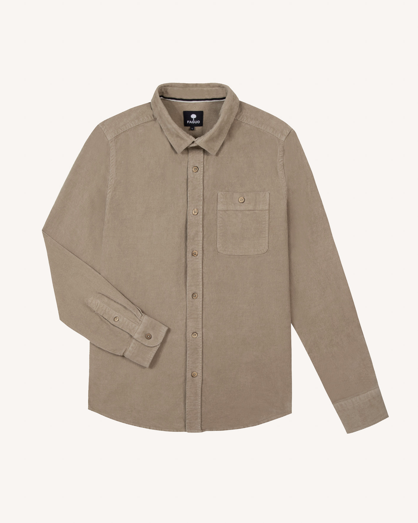 Faguo Onca Woven Cord Herren Hemd 