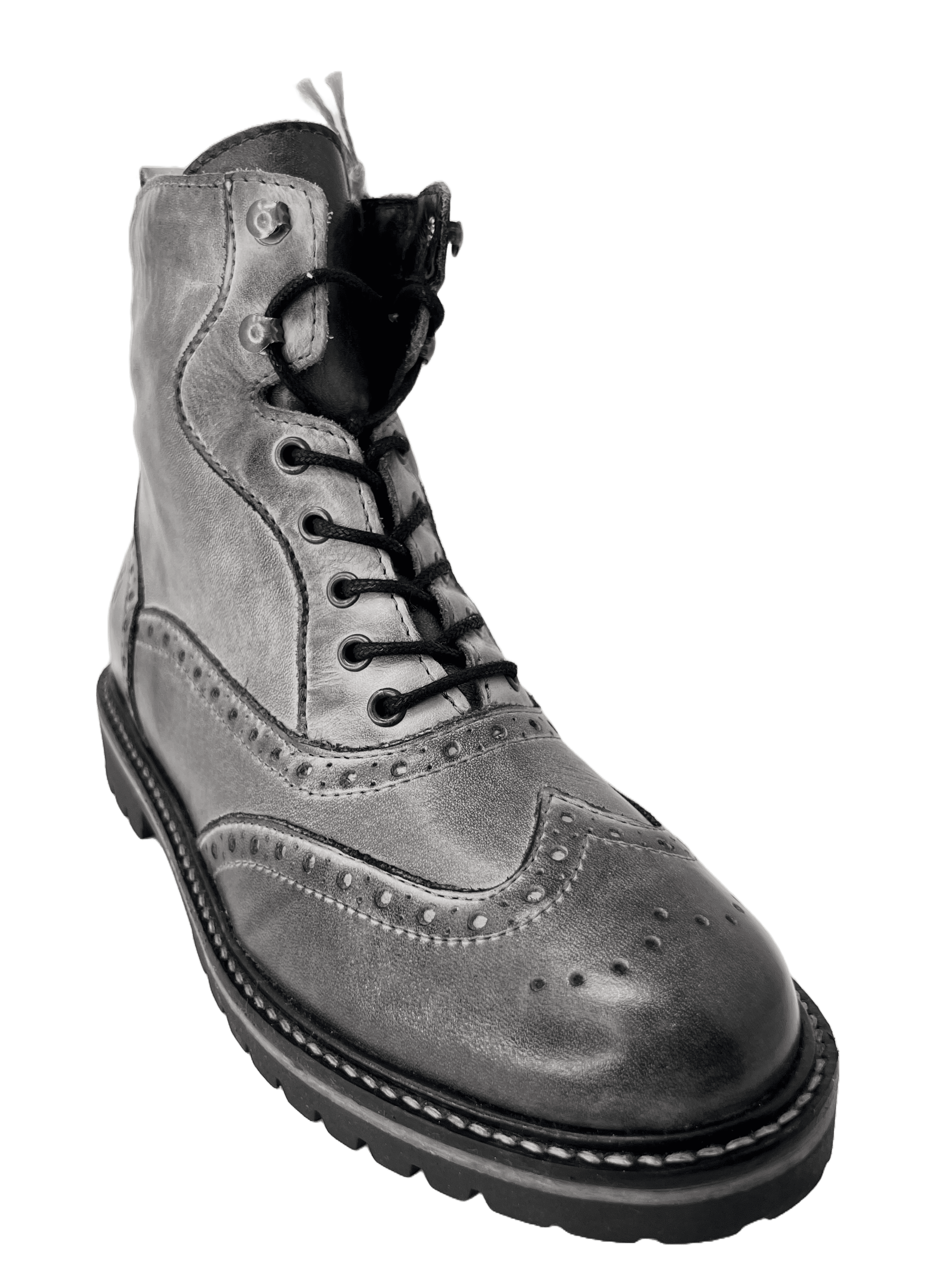 Post Xchange Blondy 211 Damen Schnürrstiefel mit Budapester Style