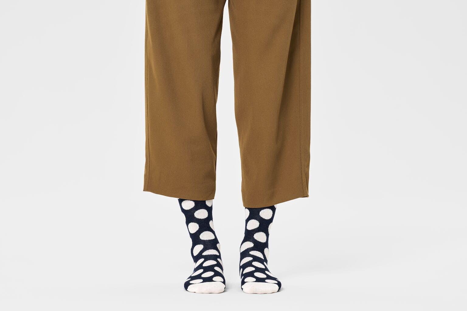 Happy Socks Big Dots white Socken  