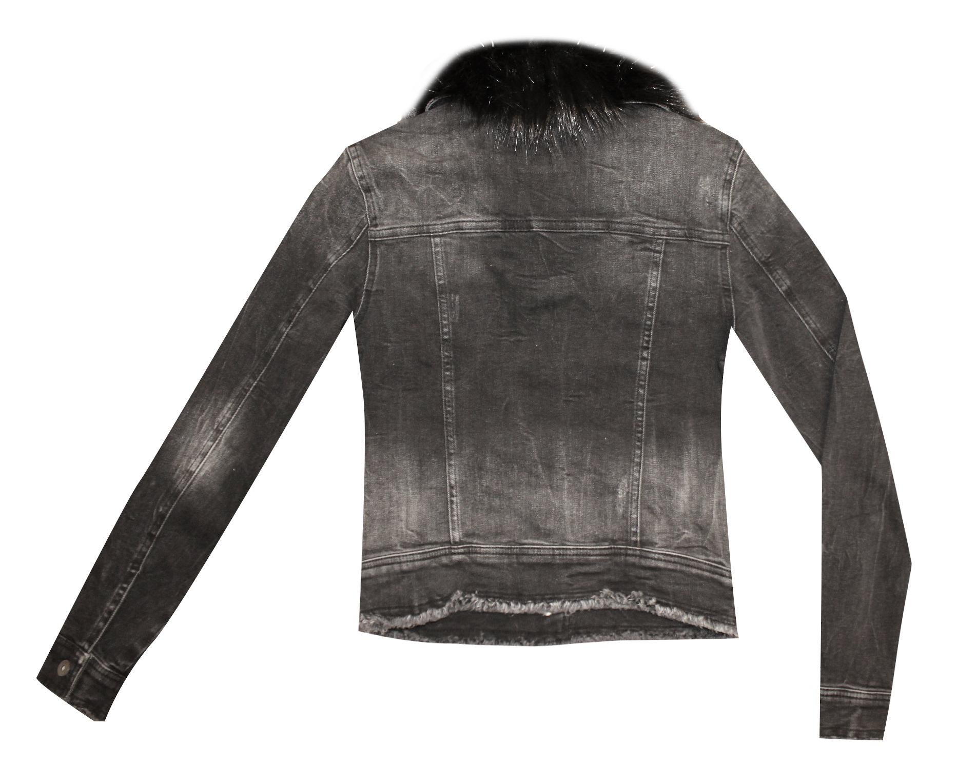 Zhrill Adina W9089 Damen Jeansjacke mit Fell