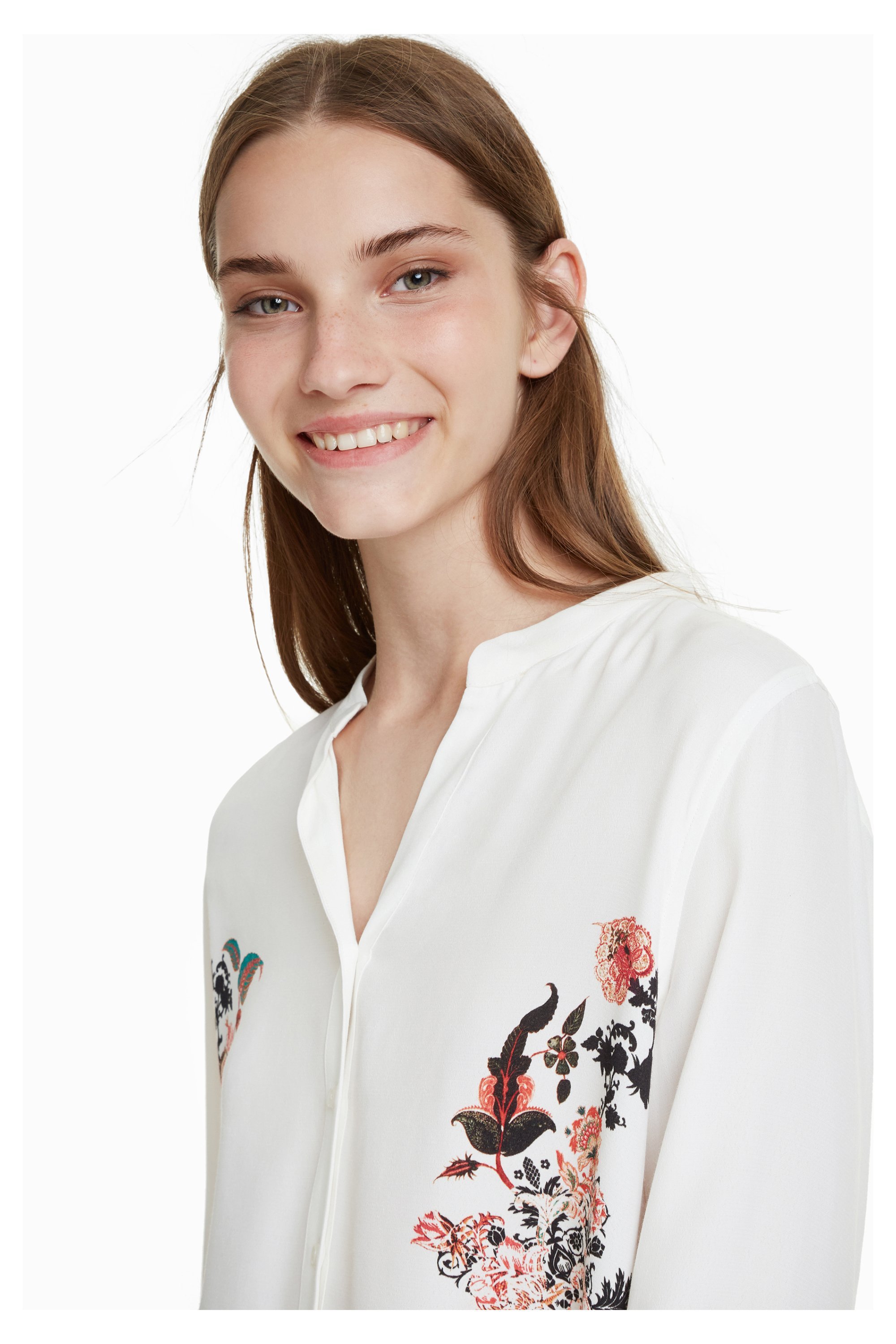 Desigual Randers Damen Bluse – weiß