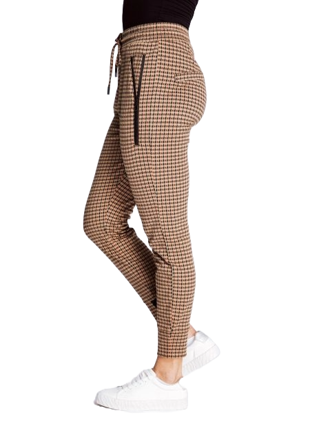 Zhrill Fabia N2178 Damen Jogger Hose Hahnentritt Muster