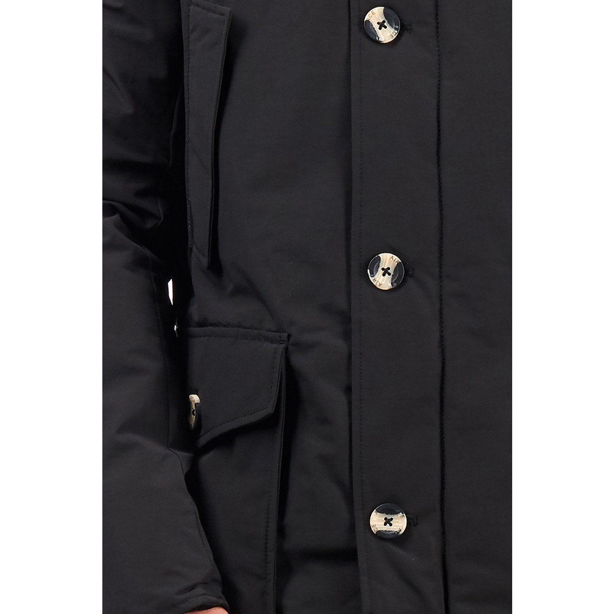 Airforce 4 Pocket Cotton Herren Parka mit Fellkragen