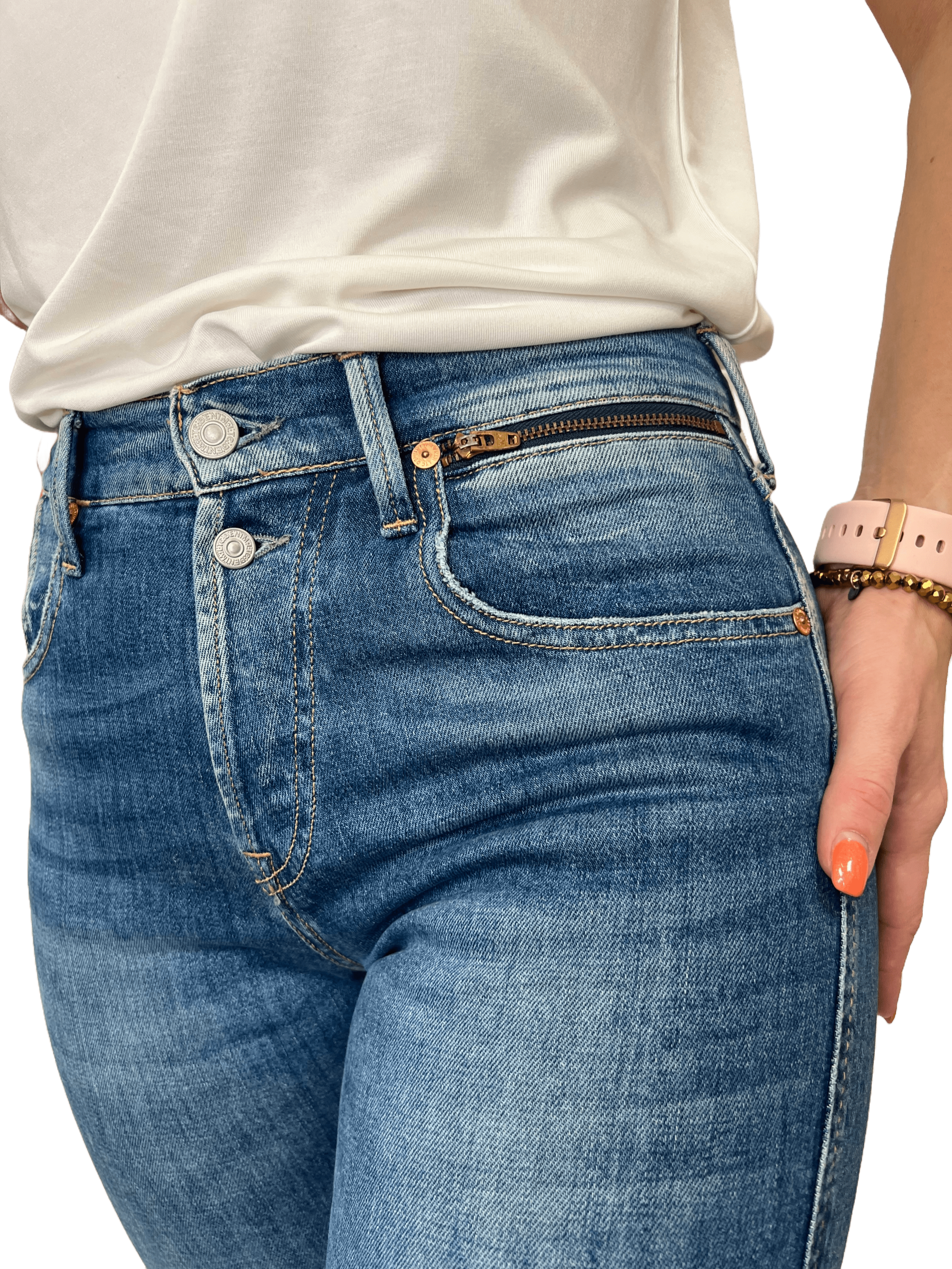 Le Temps des Cerises Basic Power JF516SBAWT441 Damen Jeans