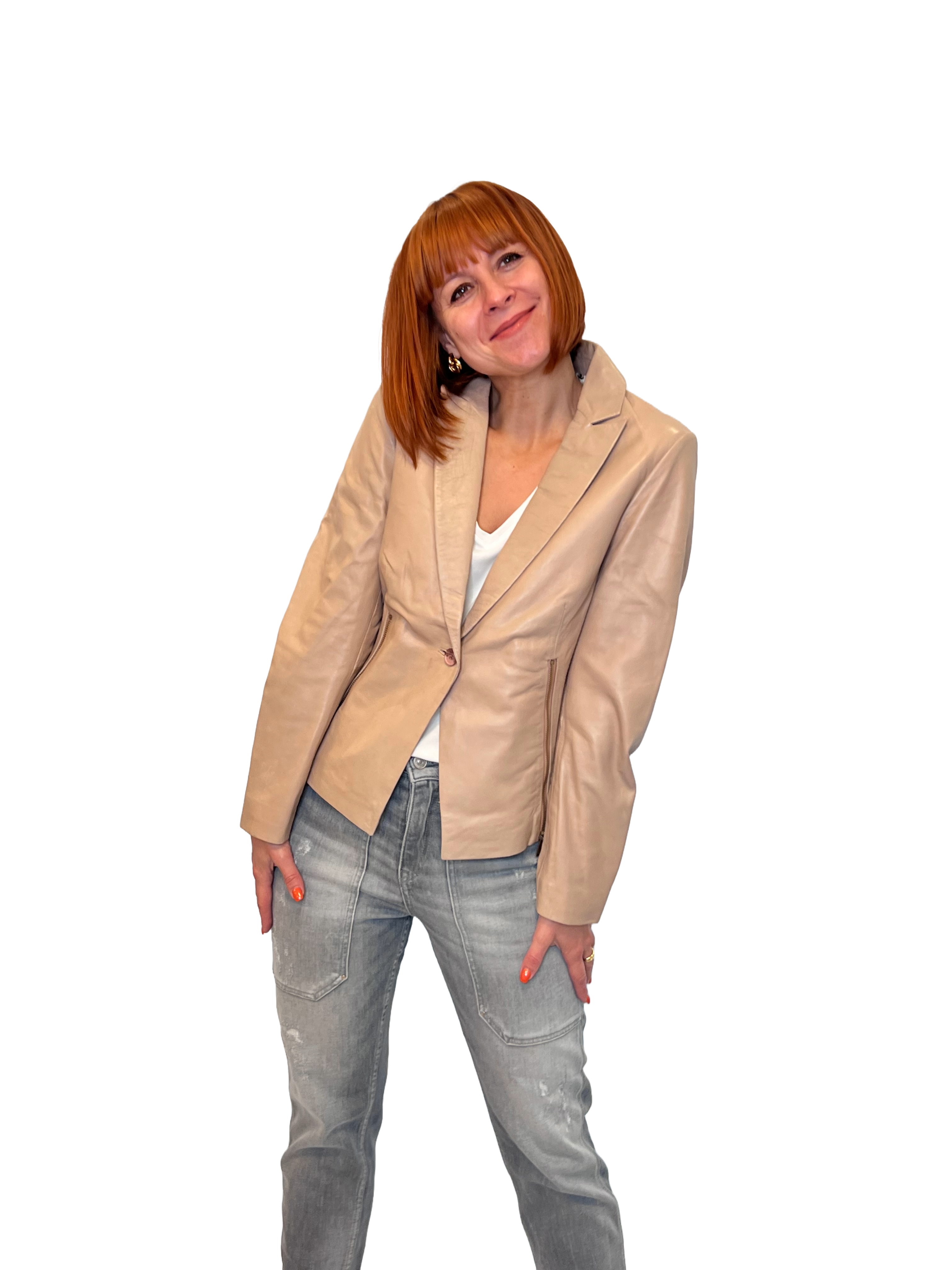 Rino & Pelle Caatje Damen Lederblazer