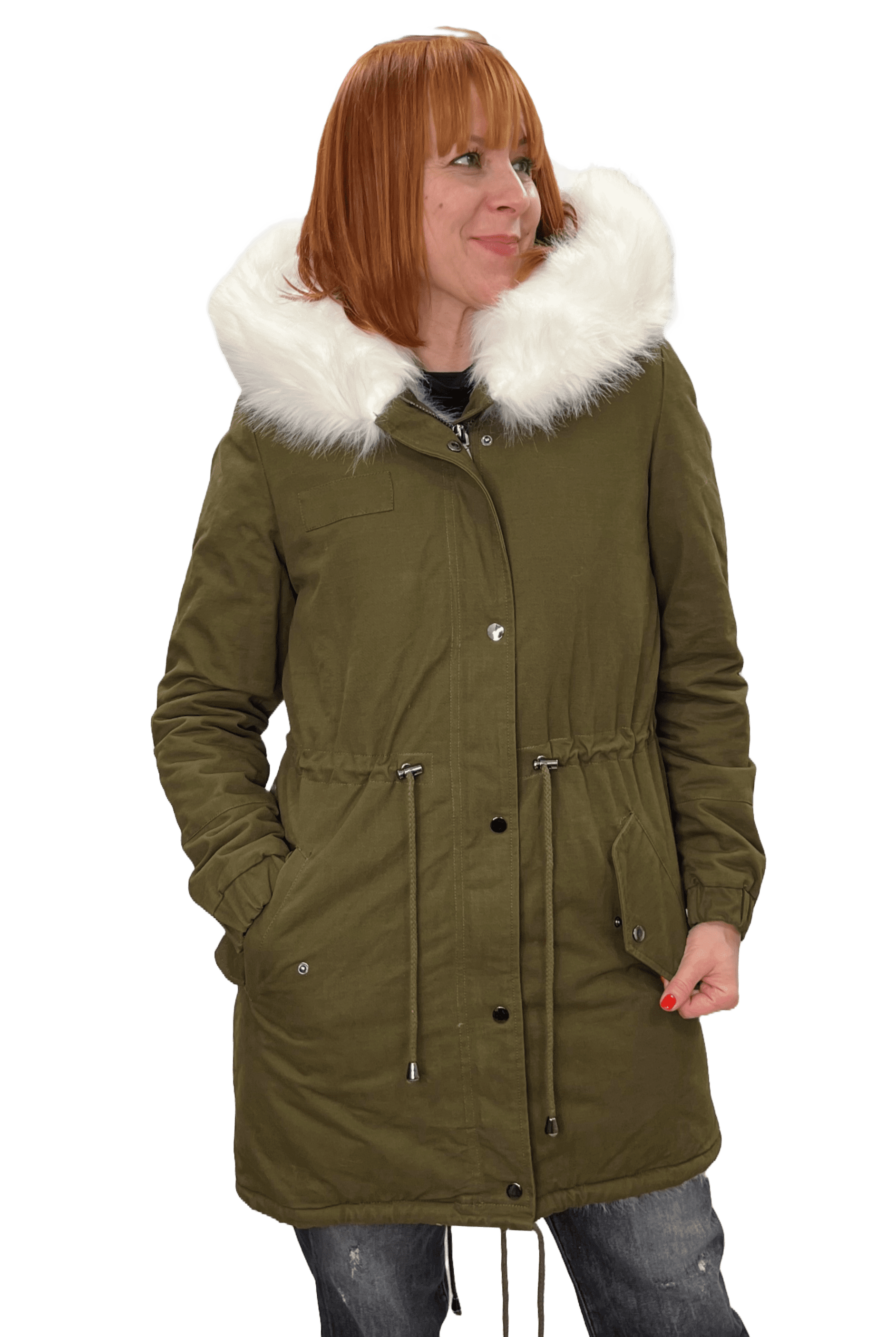 Amy Gee Parka mit Kunstfellfutter