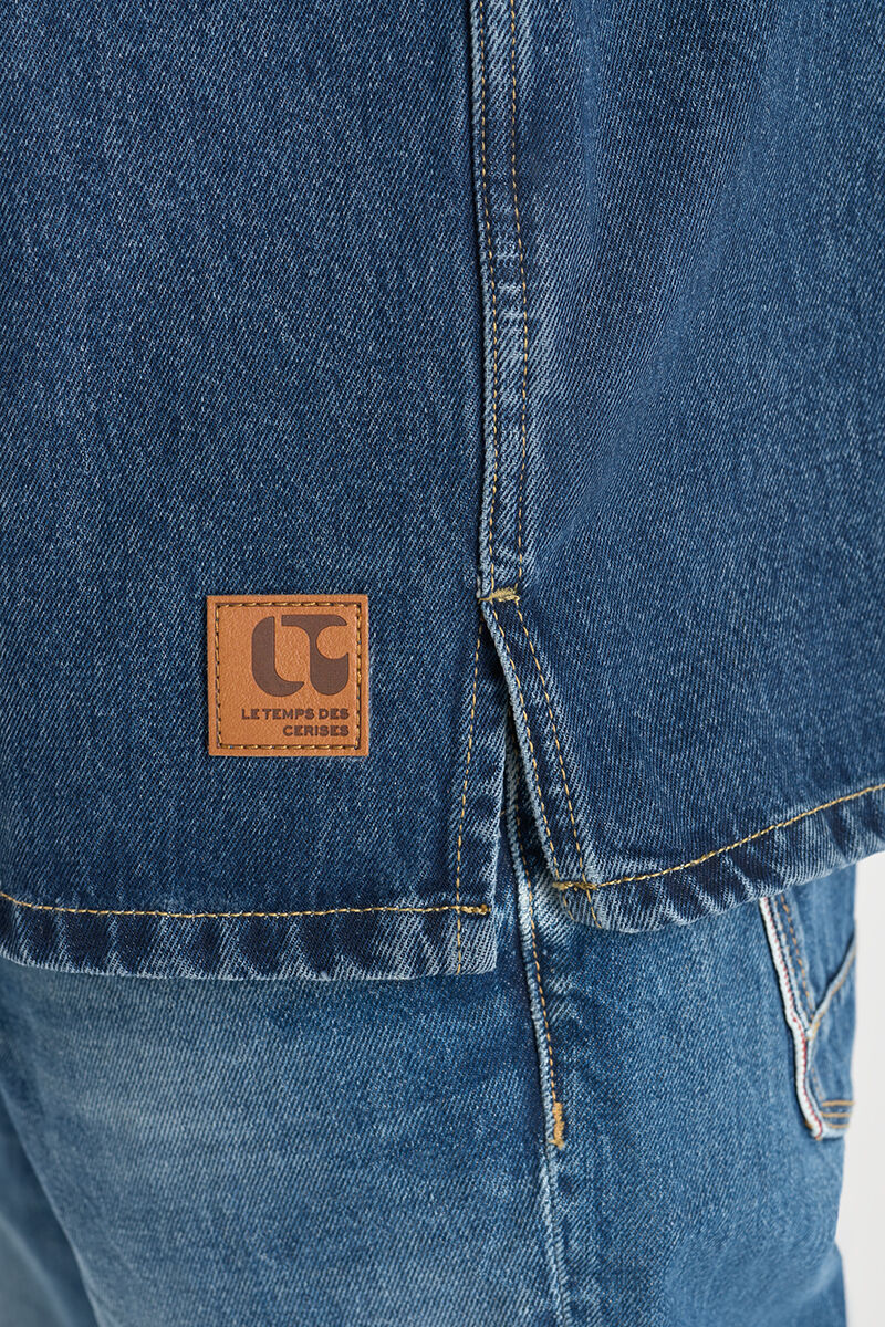 Herren Jeanshemd in coolem Style in blau von Le Temps des Cerises