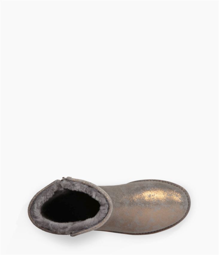 UGG Abree Short II Stardust Damen Stiefel - gunmetal grey