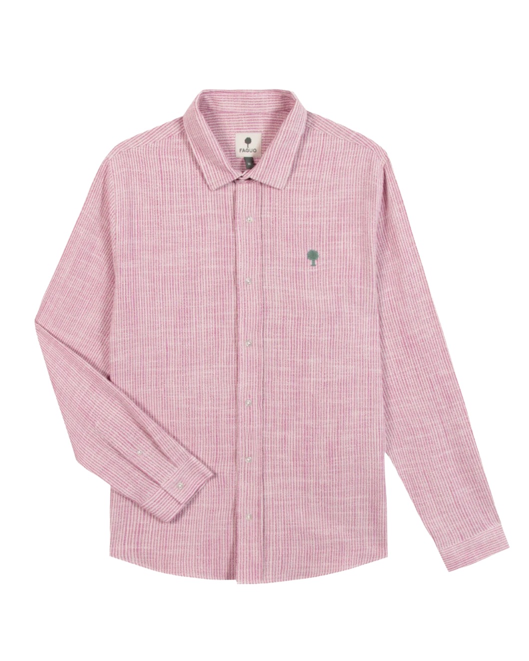 Faguo Iraty Woven Herren Hemd ecru-pink