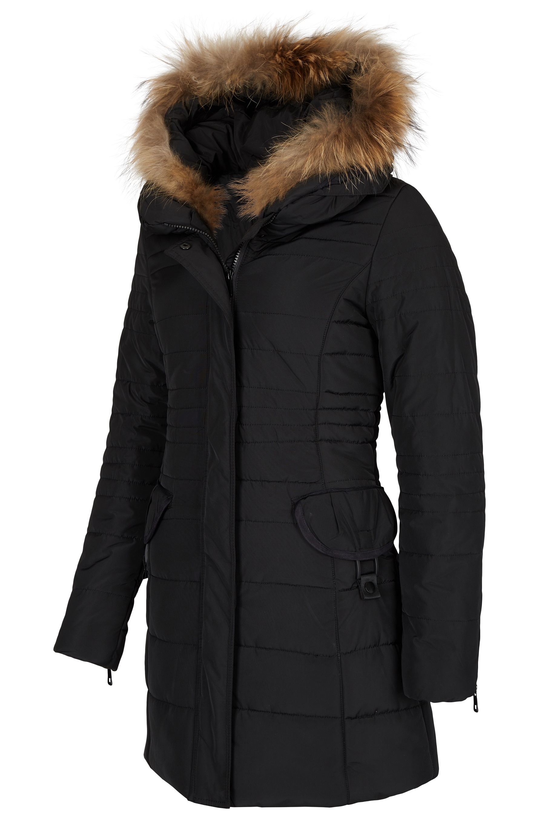 Amy Gee Daunenjacke mit Echtfellkragen