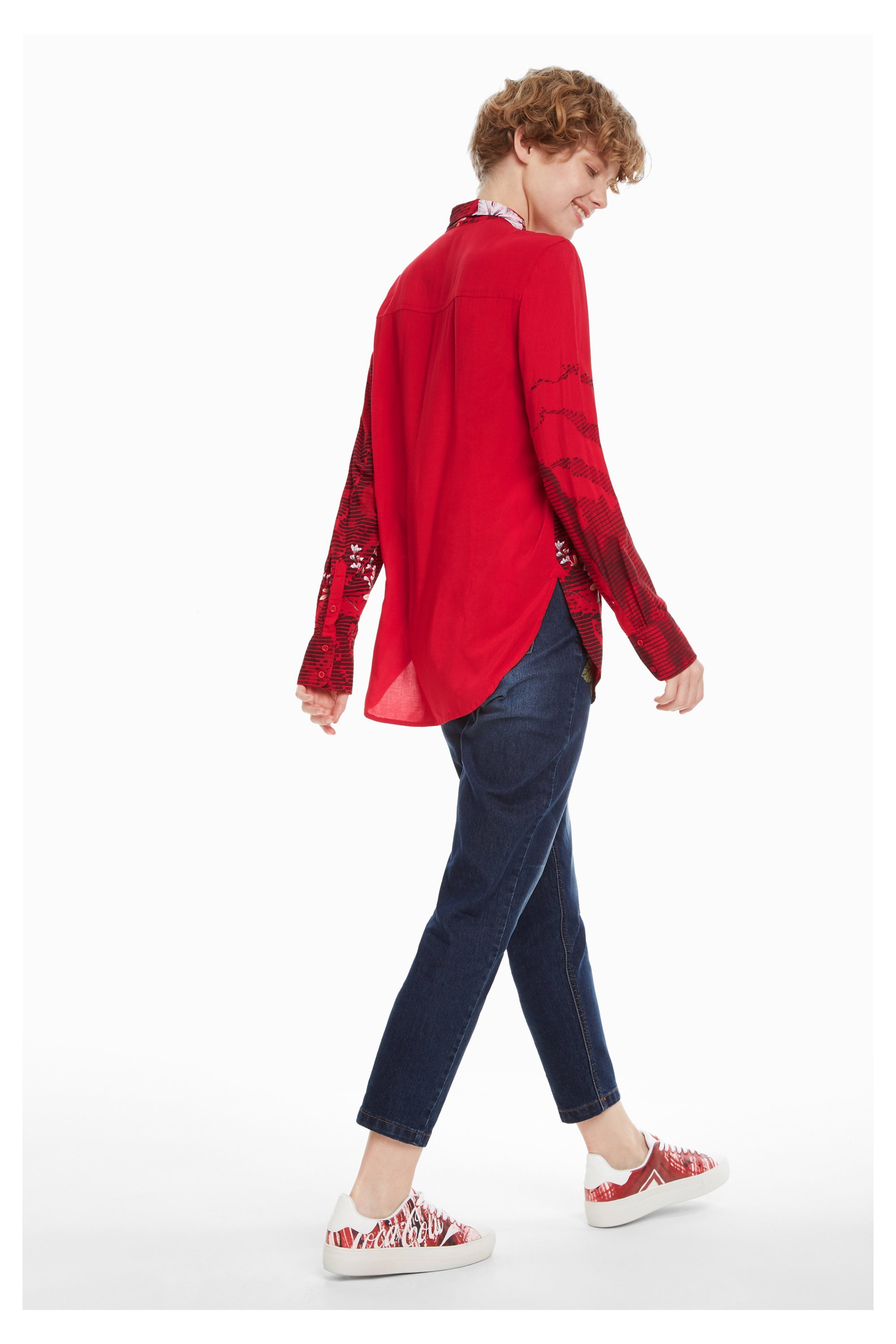 Desigual Fragancy Damen Bluse - rot