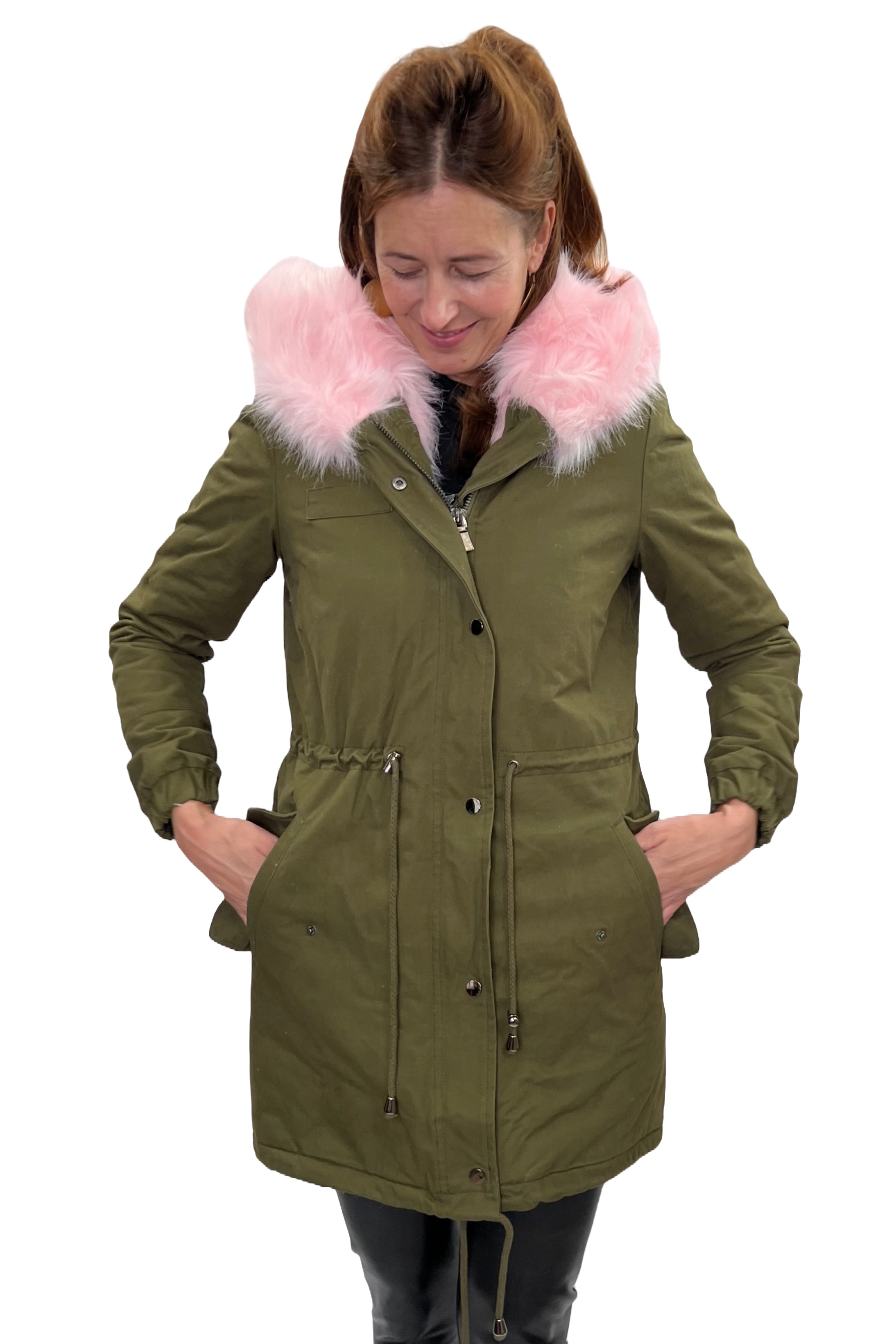 Amy Gee Parka mit Kunstfellfutter
