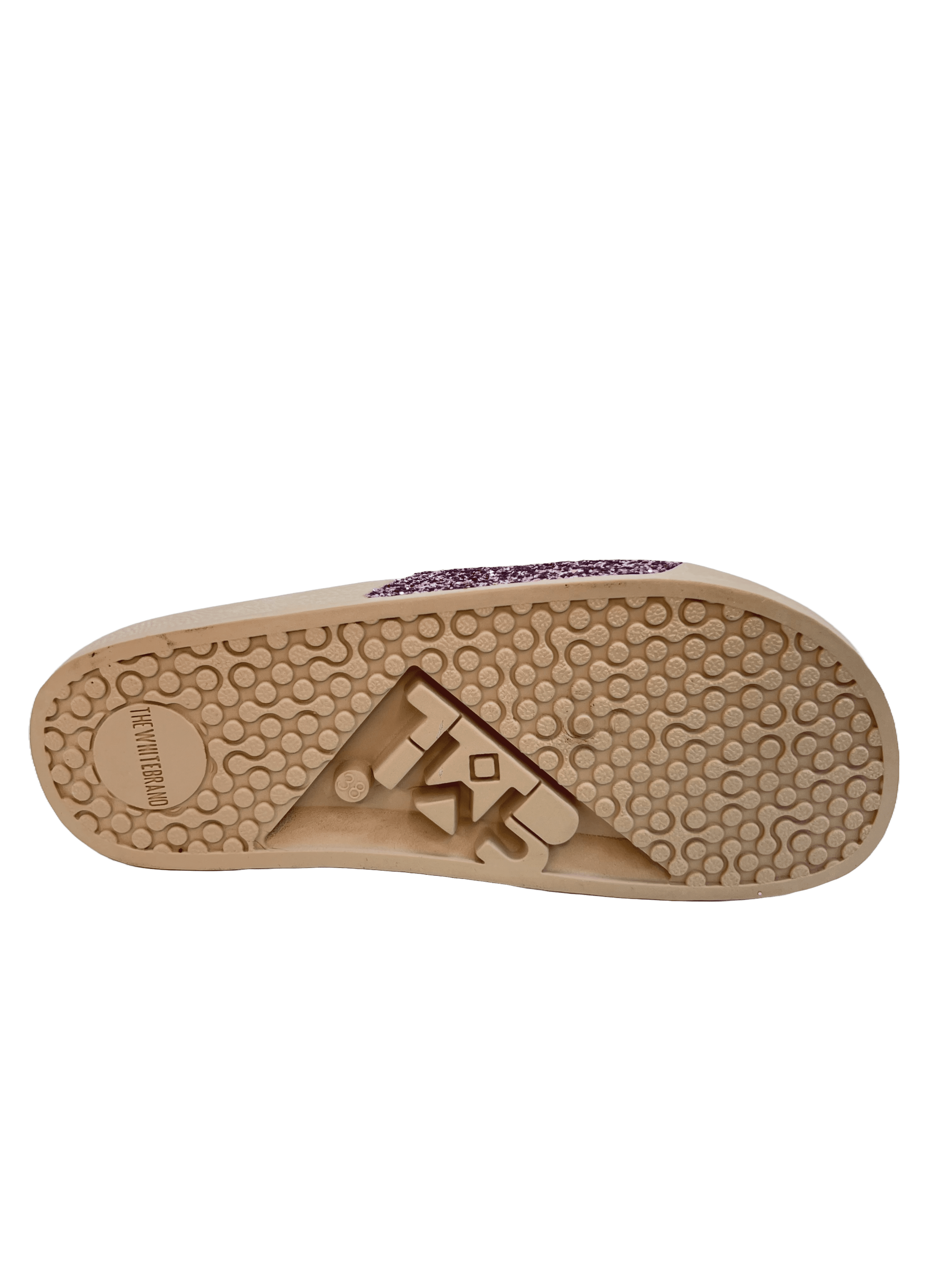 The White Brand Glitter Damen Pantolette
