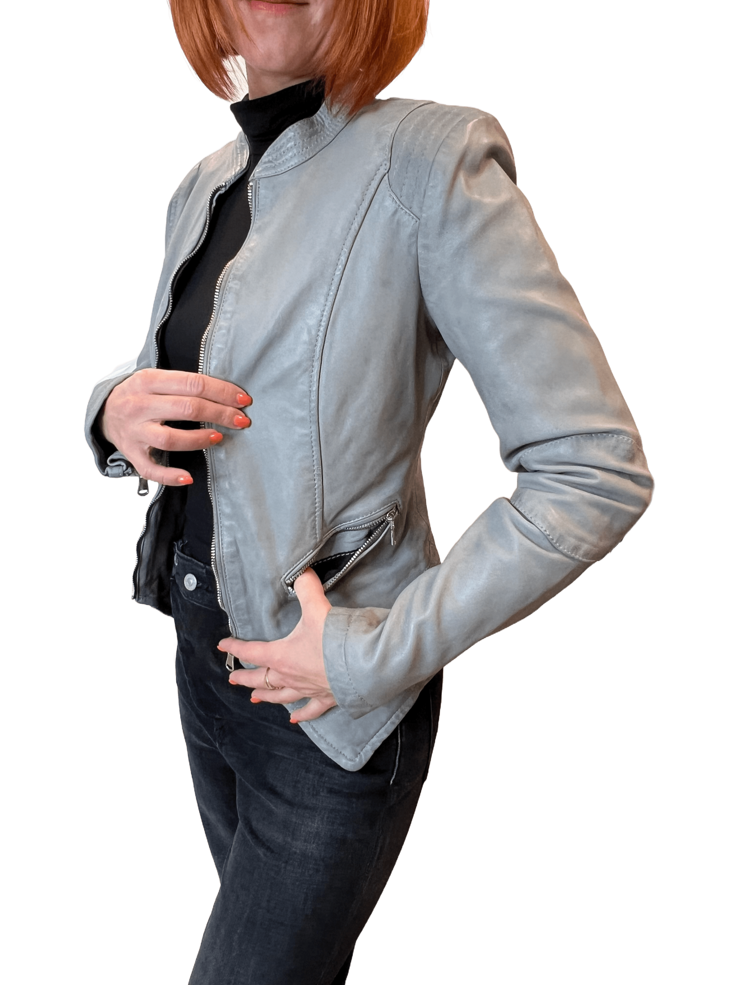 DSCVR Lou Damen Lederjacke