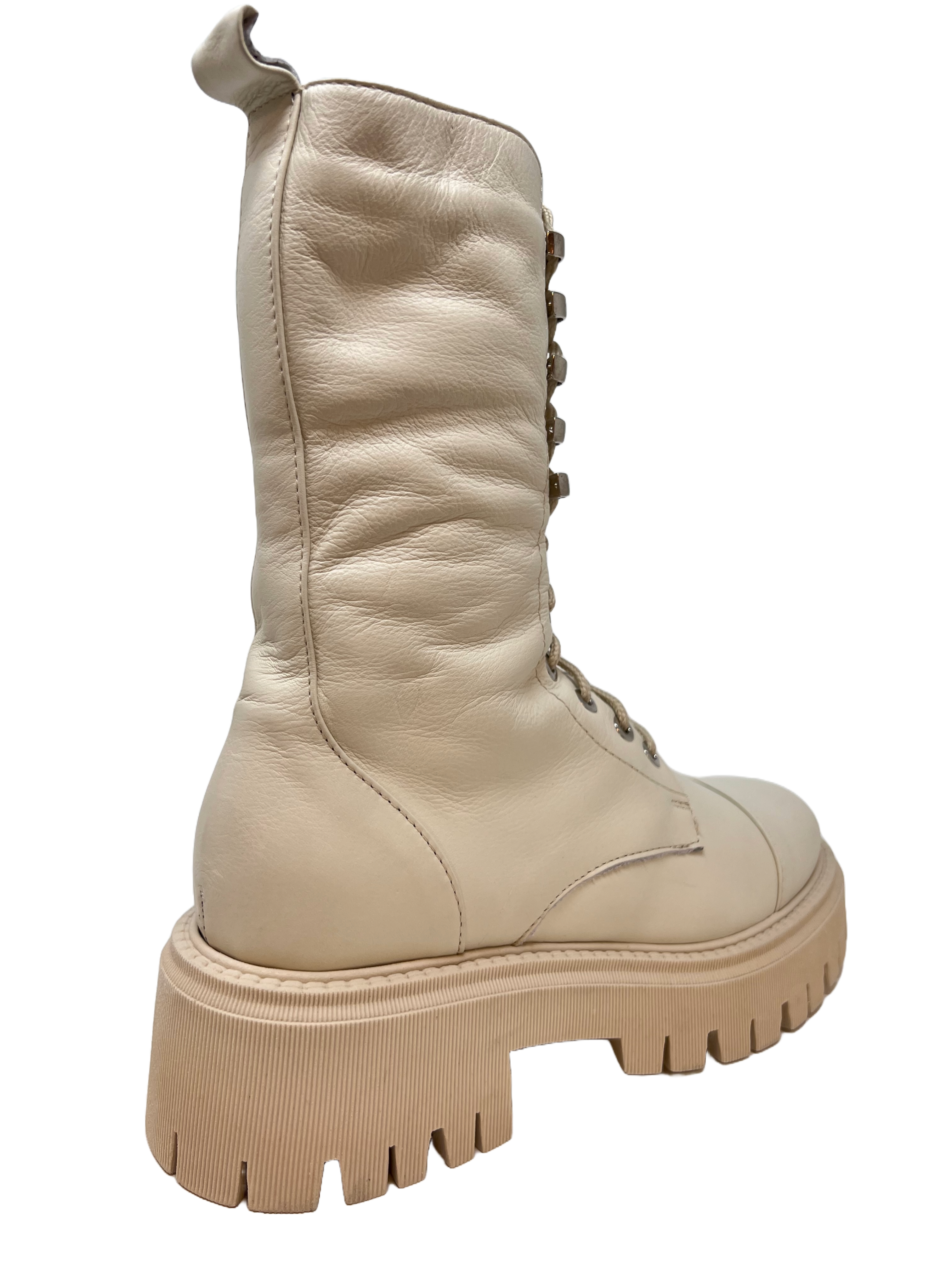 Crown Sarre Udine Damen Schnürstiefel mit Lammfell Futter