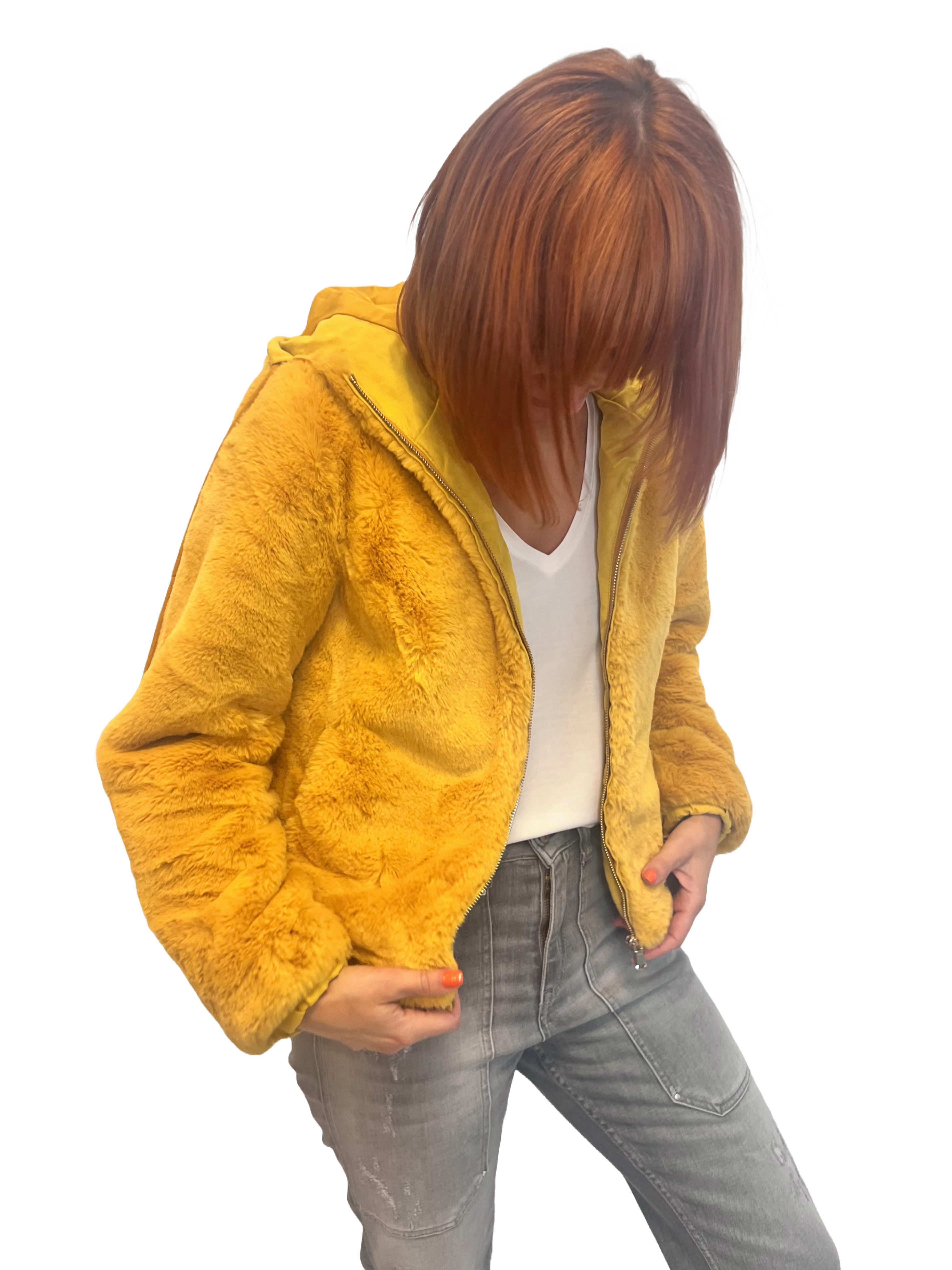 Rino & Pelle Olicia Damen Plüsch Kurzjacke